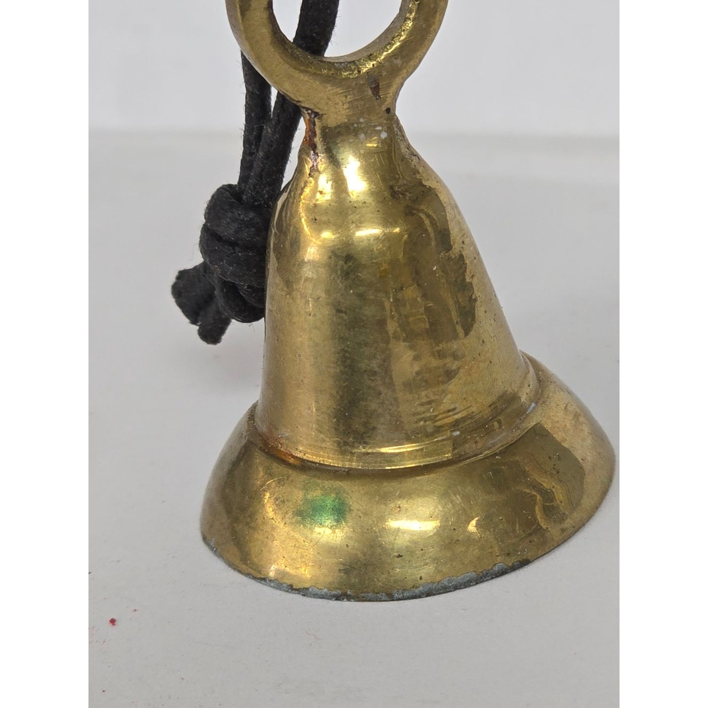 Small Vintage Brass Hand Bell Dinner School