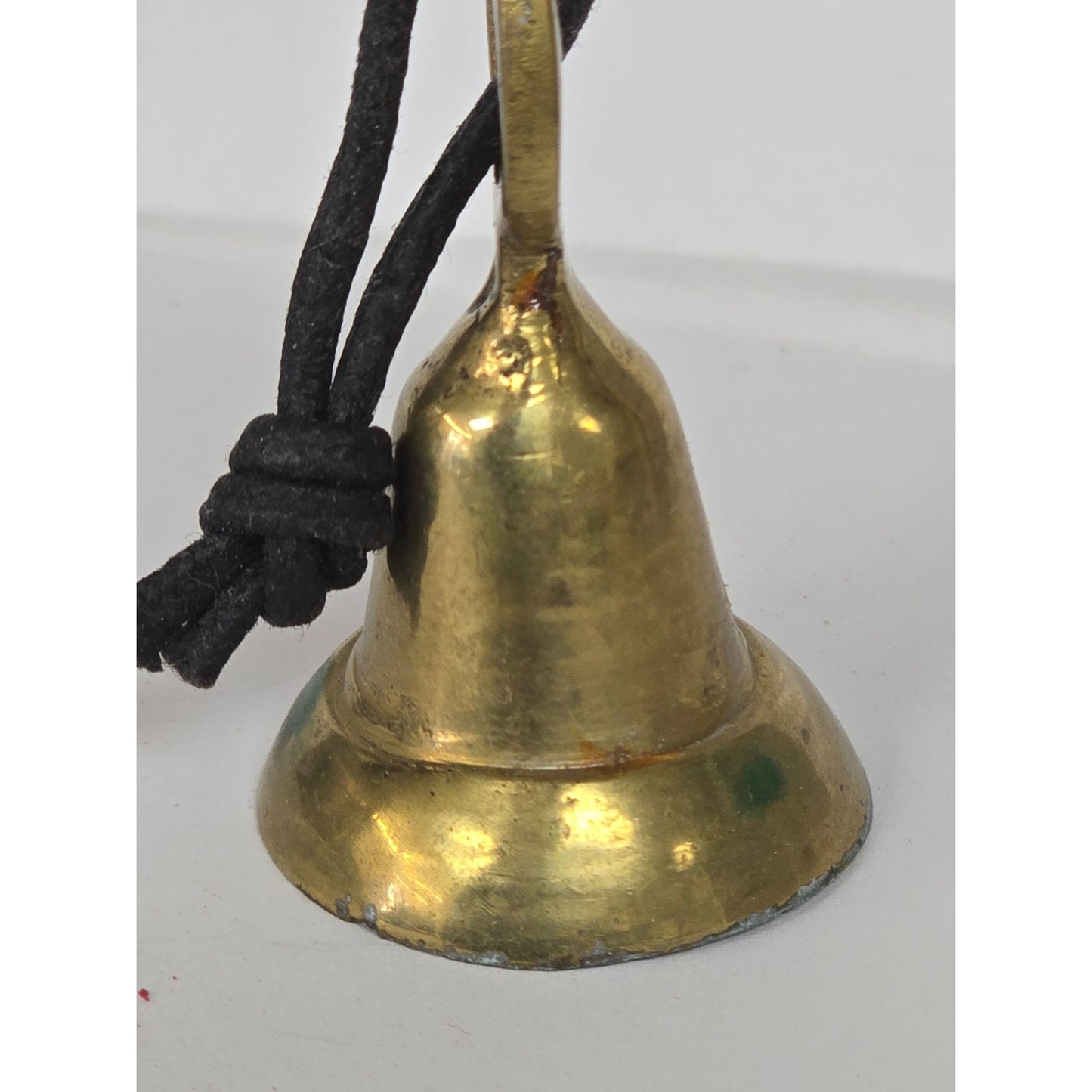 Small Vintage Brass Hand Bell Dinner School