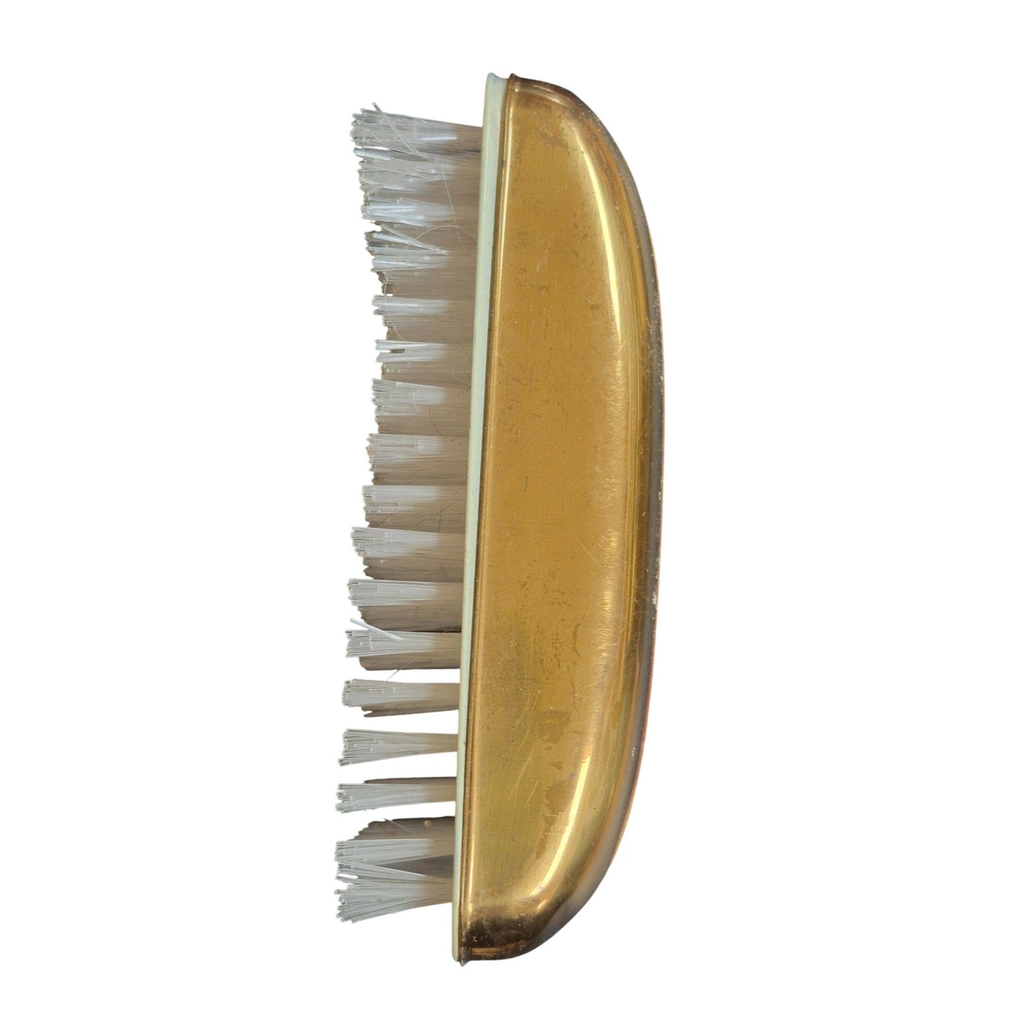 Vintage Art Deco Hairbrush Brush Set Vanity Style Gold Red Inlay