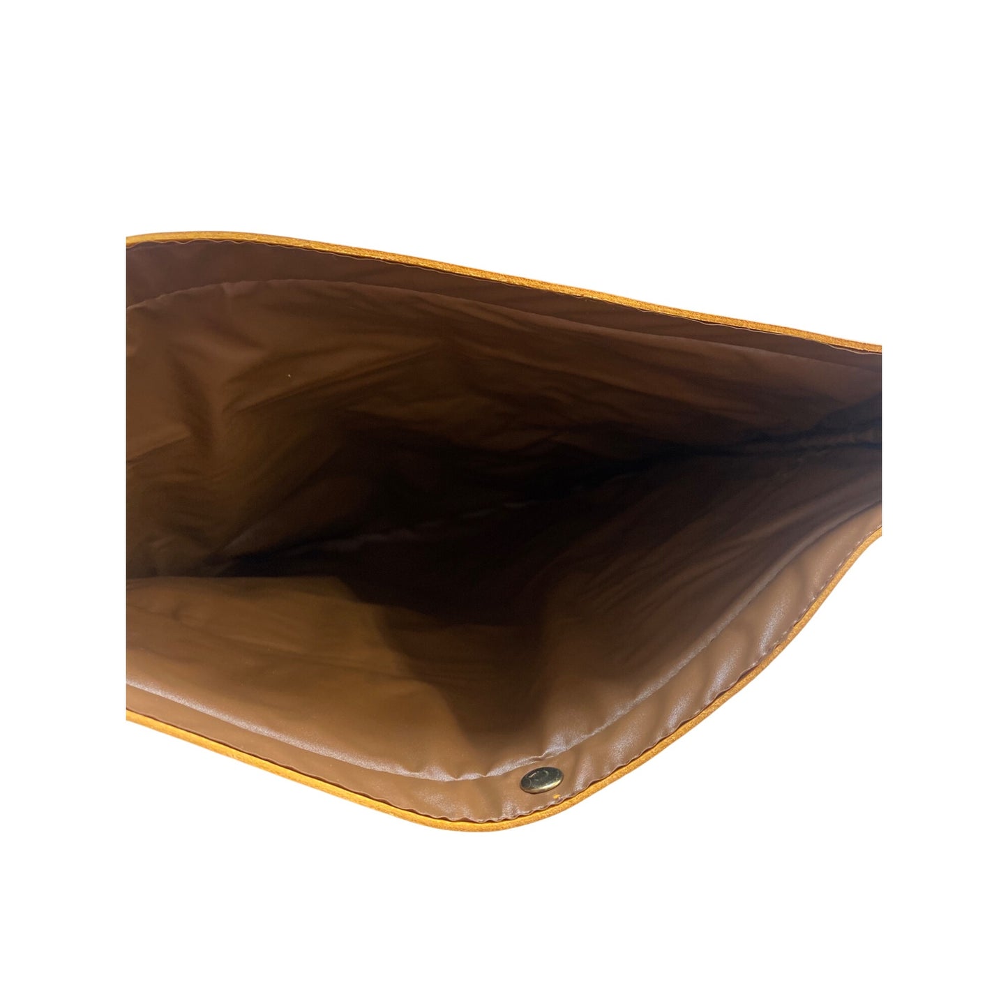 Vintage Avon Paisley Print Tote Bag & Matching Clutch With Tan Faux Leather Accents