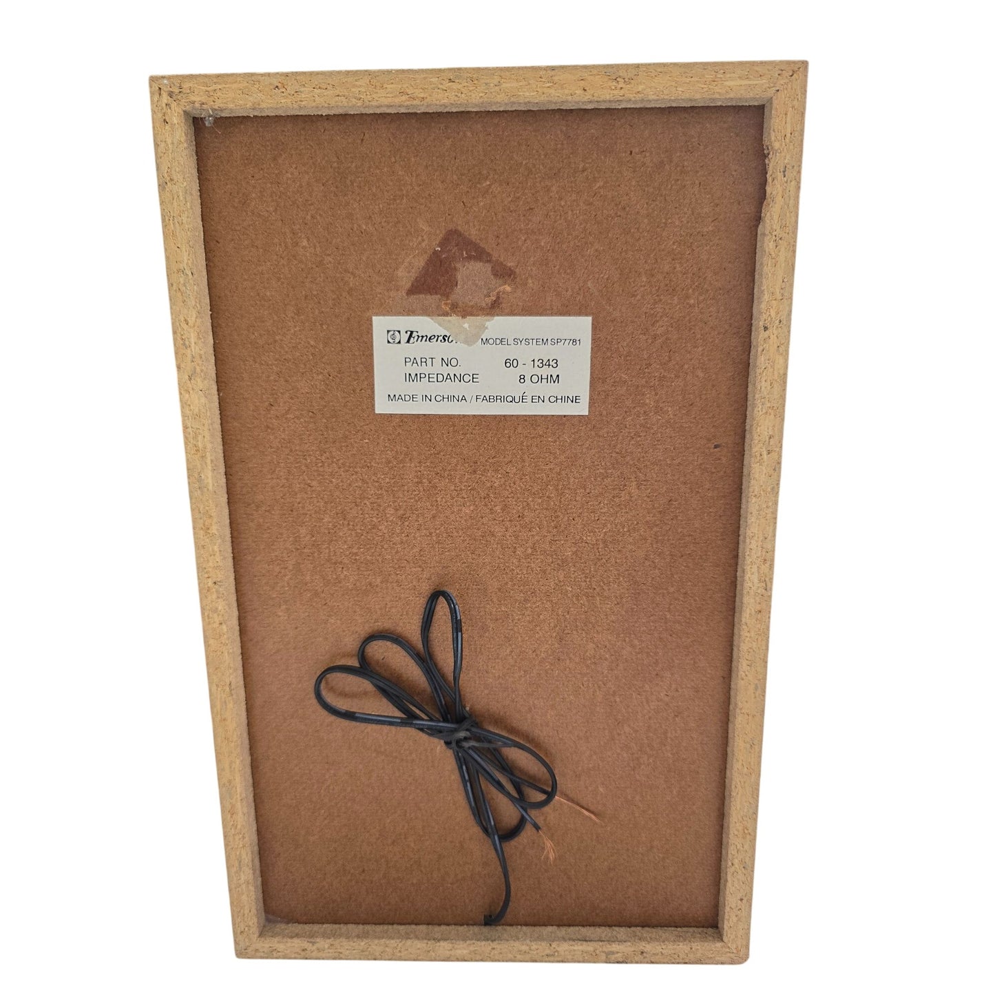 Emerson Model 5M7791 Audio Speaker Set 8 Ohm