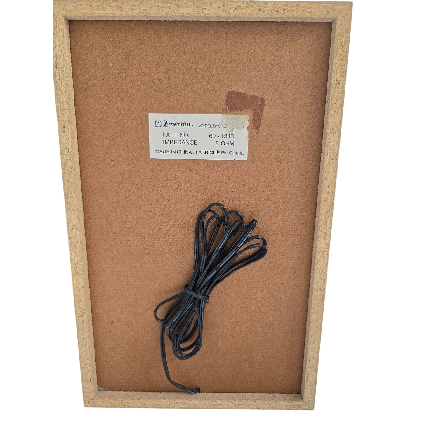 Emerson Model 5M7791 Audio Speaker Set 8 Ohm