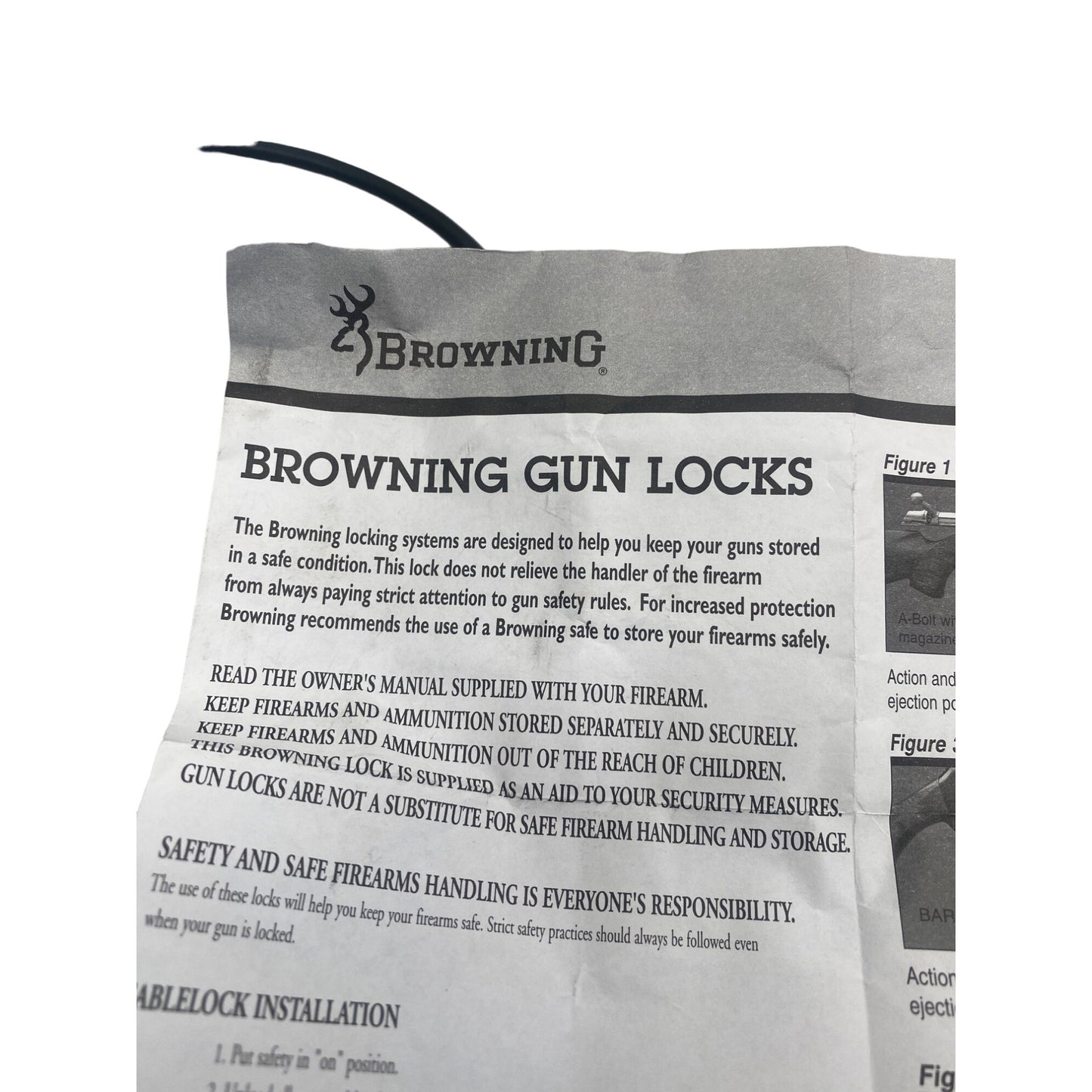 Browning Gun Lock Trigger Safety Device W/ Keys