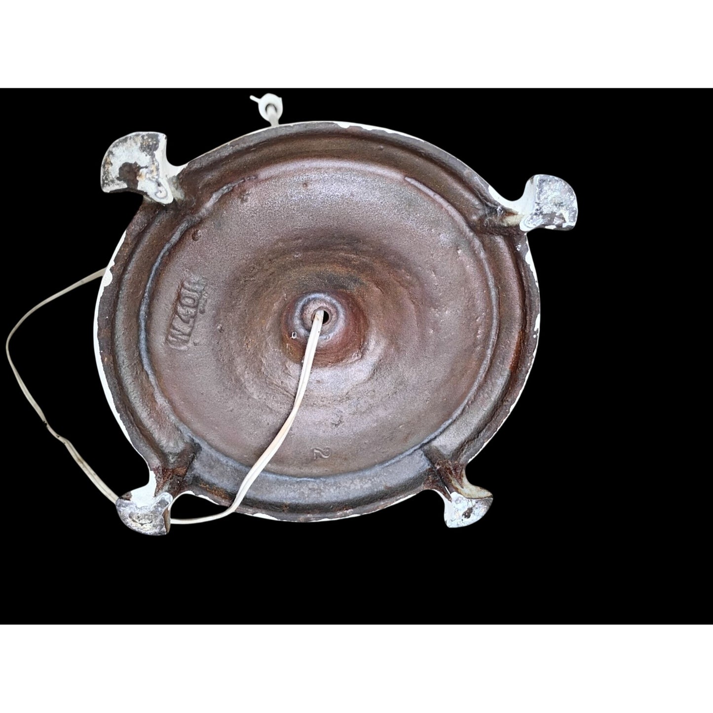 Vintage Cast Iron Torchiere Floor Lamp Three Candelabra Arms 63"