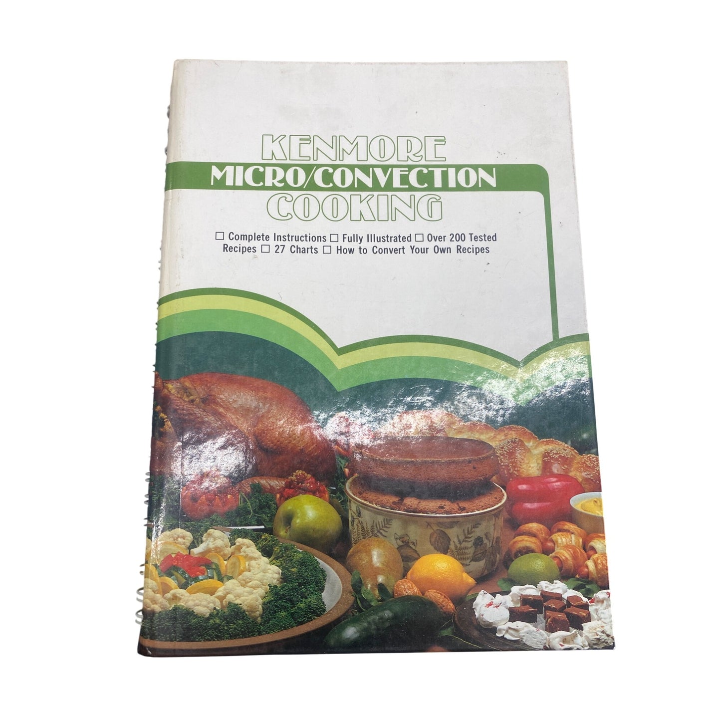 Kenmore Micro/Convection Cooking Cookbook 1981 Illustrated Spiral Bound