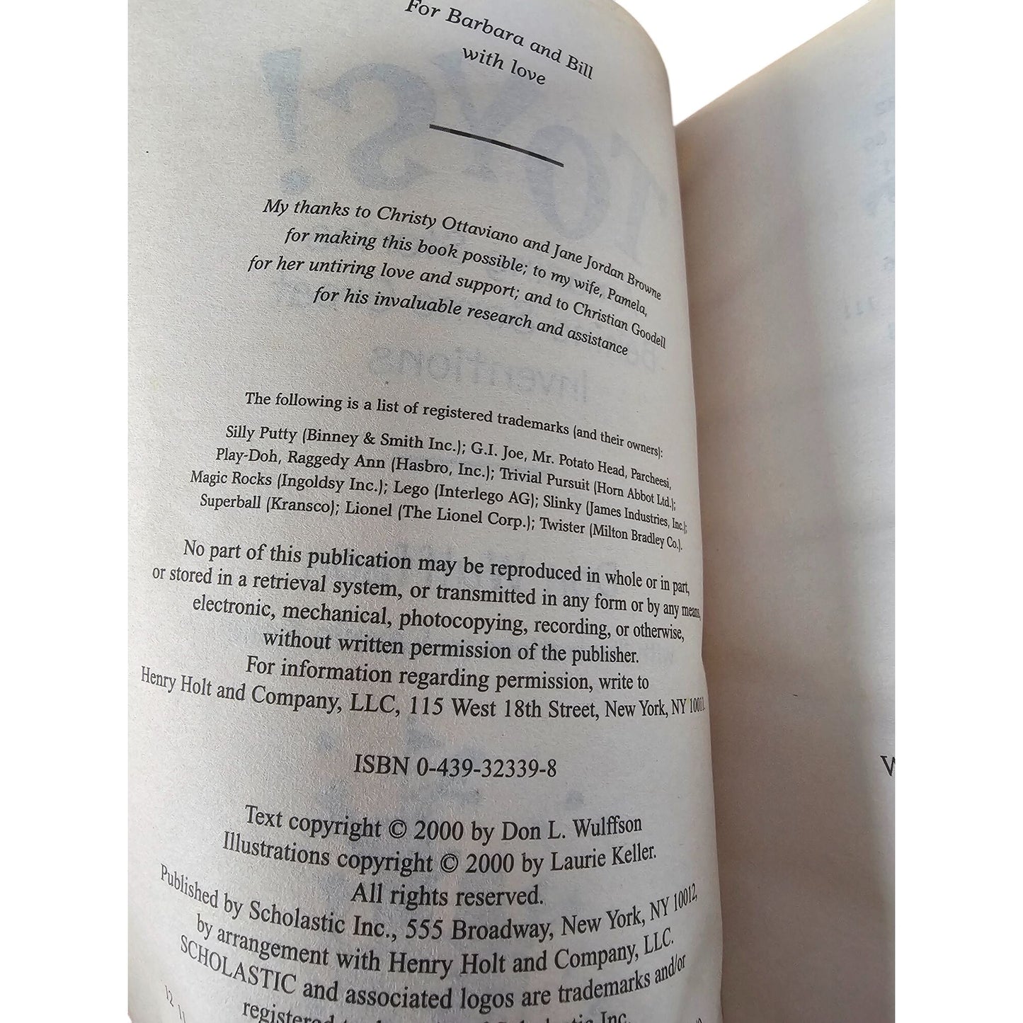 Toys! Amazing Stories Behind Some Great Inventions By Don Wulffson