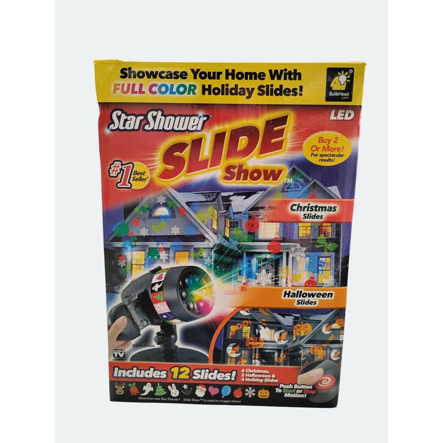 Star Shower Slide Show LED Projector