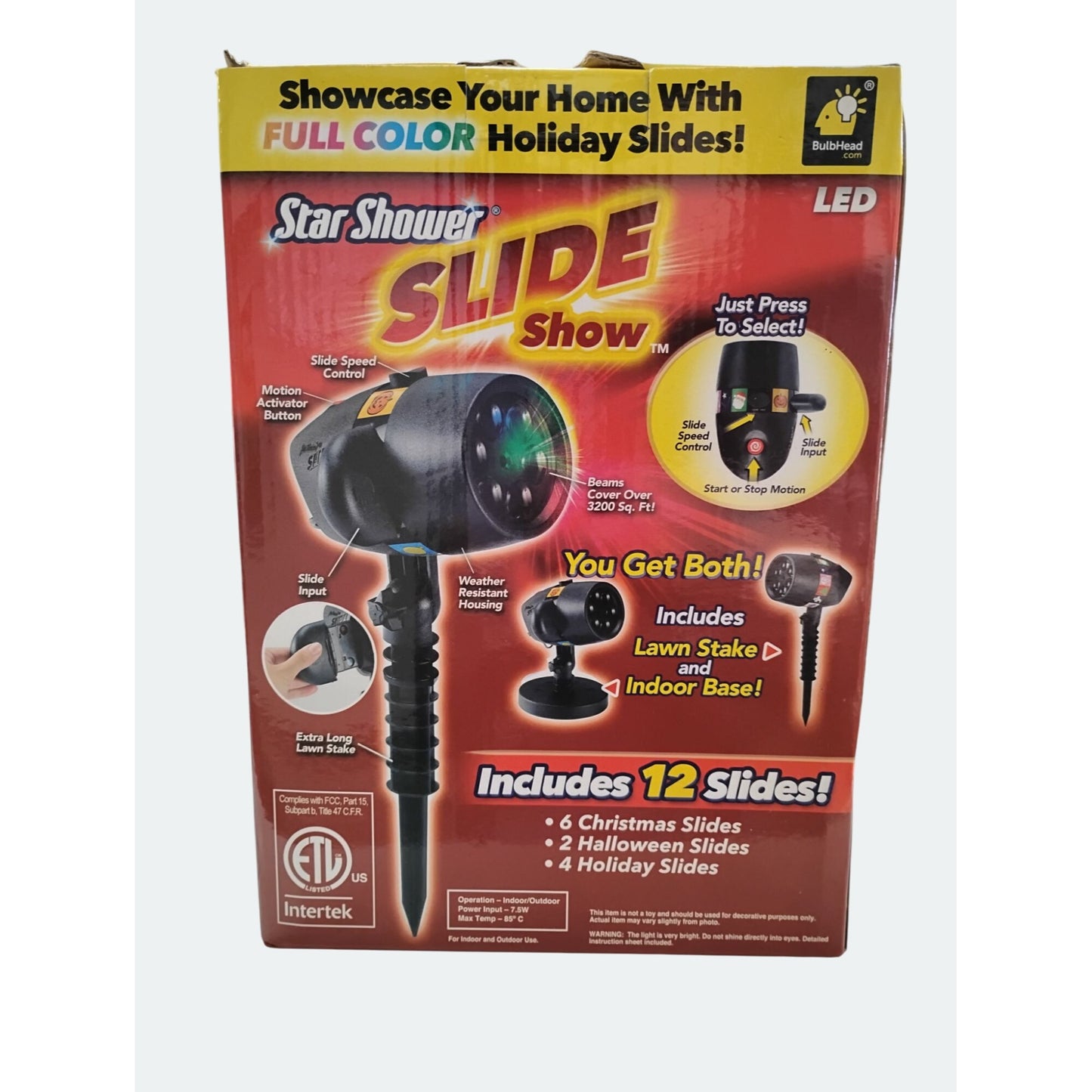 Star Shower Slide Show LED Projector