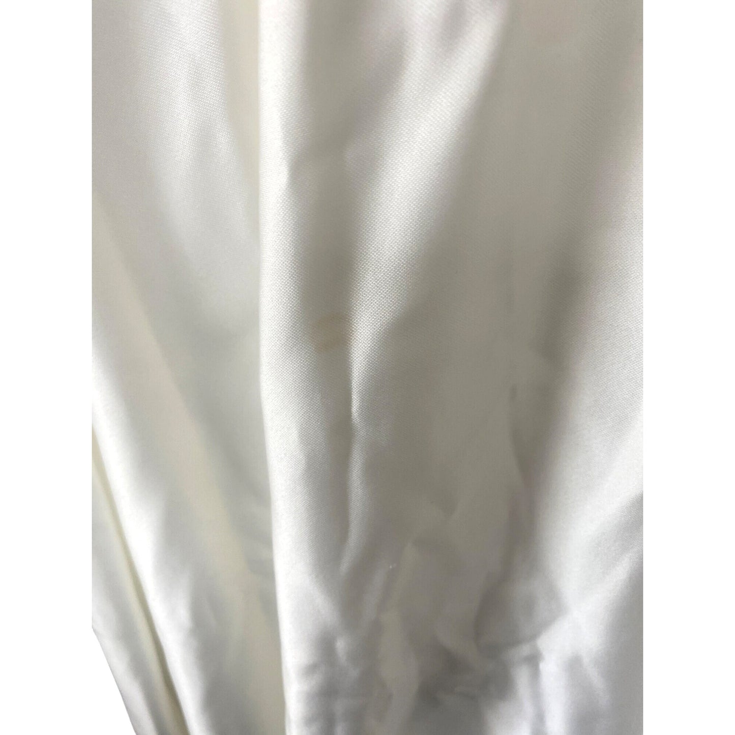 Vintage Wedding Dress Dessy Creations New York Off White Lace Dress Puff Sleeves Back Bow Size 12