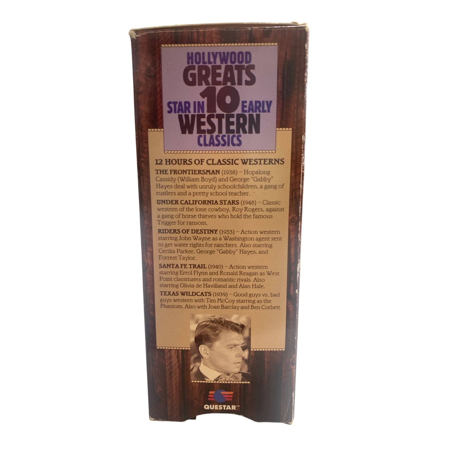 Hollywood Greats In The Early Western Classics 3 VHS Set Questar Video Presentation