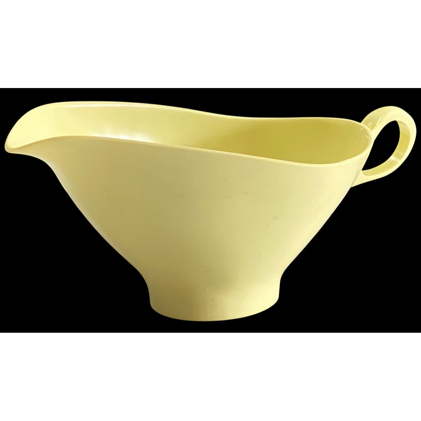 Vintage Boontonware Melamine Yellow Gravy Boat Creamer