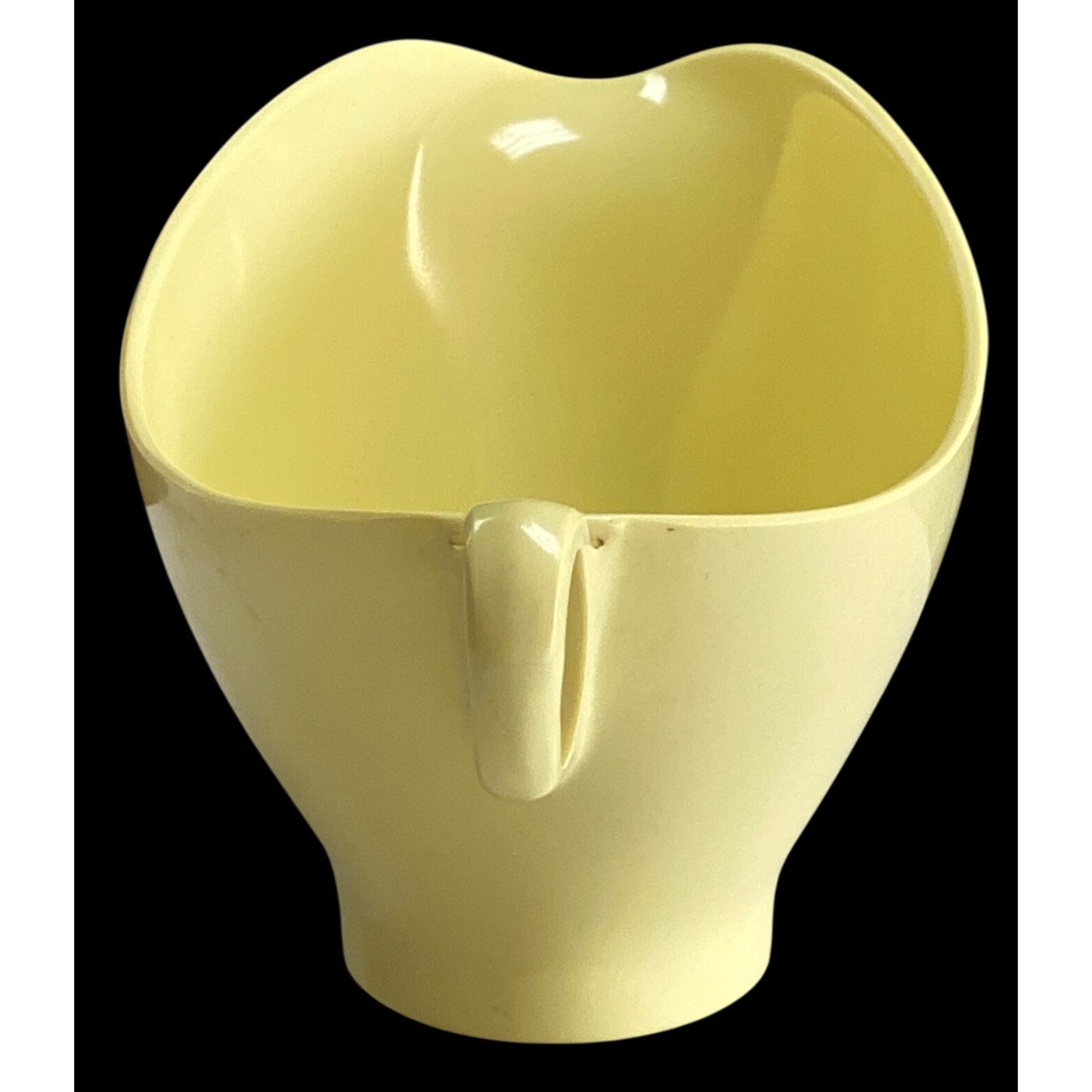 Vintage Boontonware Melamine Yellow Gravy Boat Creamer