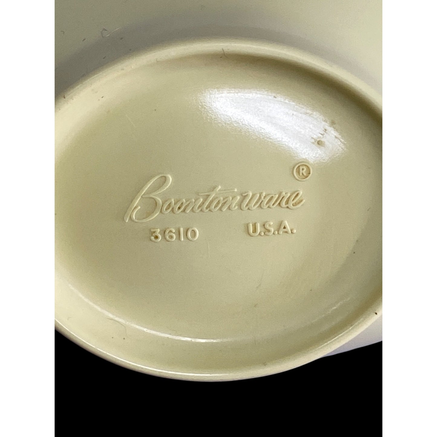 Vintage Boontonware Melamine Yellow Gravy Boat Creamer