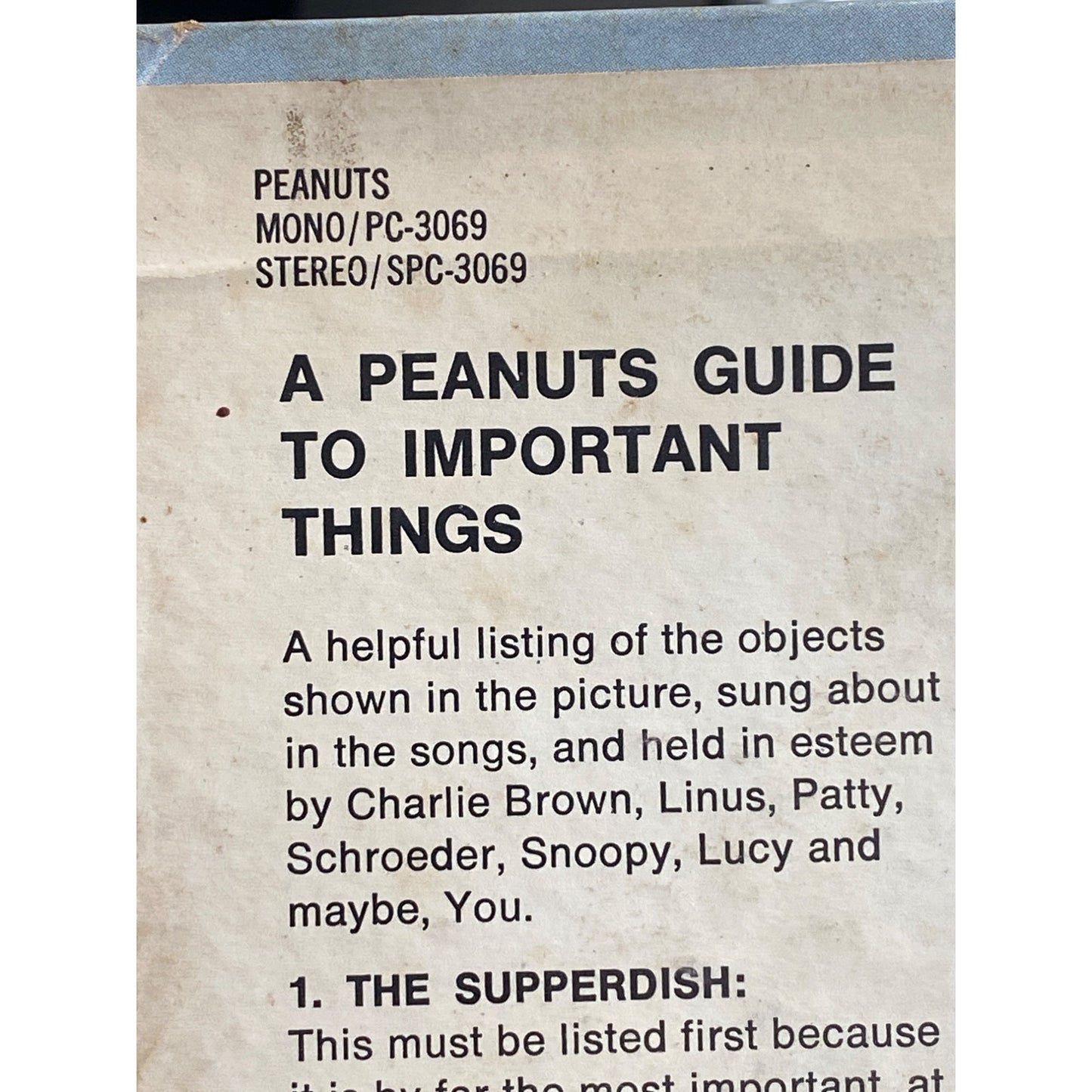 Youre A Good Man Charlie Brown LP Vinyl Record Album Pickwick 33 Stereo SPC 3069 Based On Peanuts Comic Strip