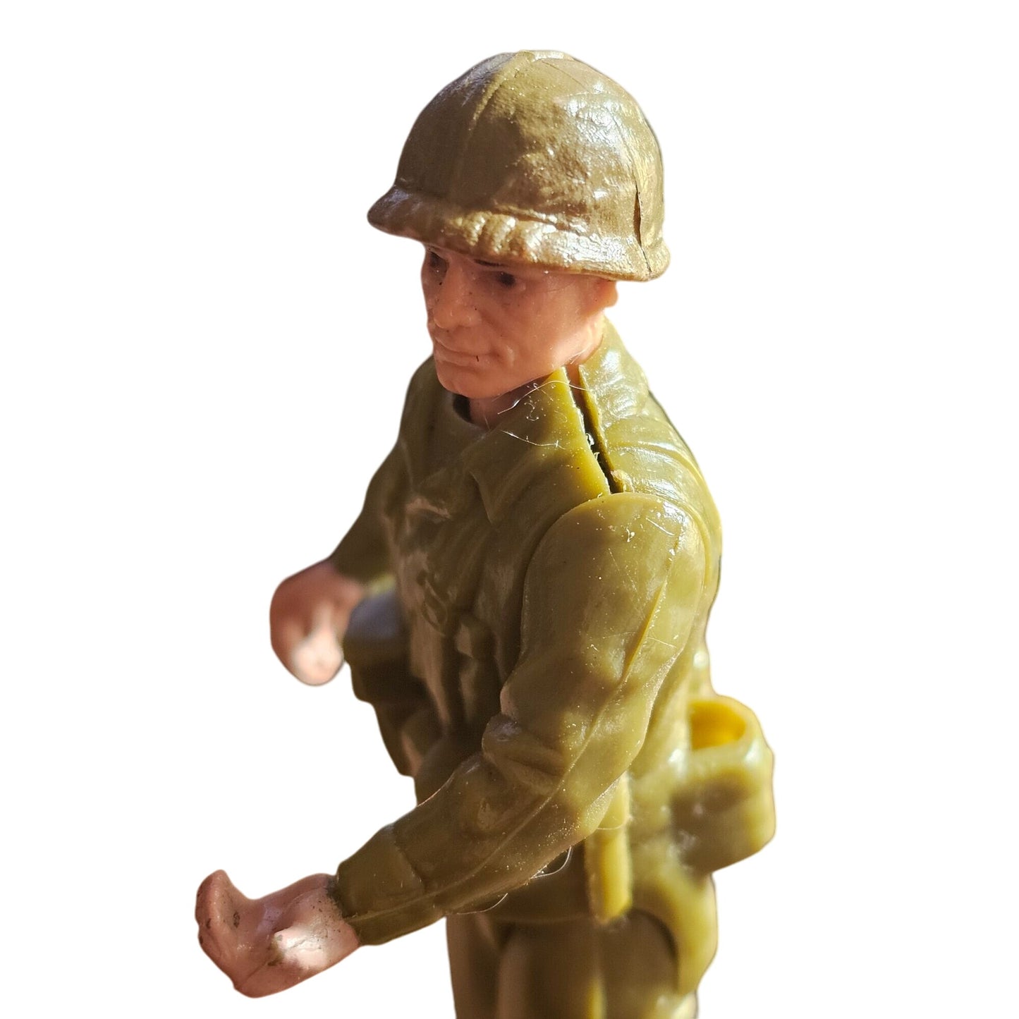 Vintage DC Comics REMCO 1981 Action Figure Soldier Toy 3.75" Military Collectible With Helmet & Gear