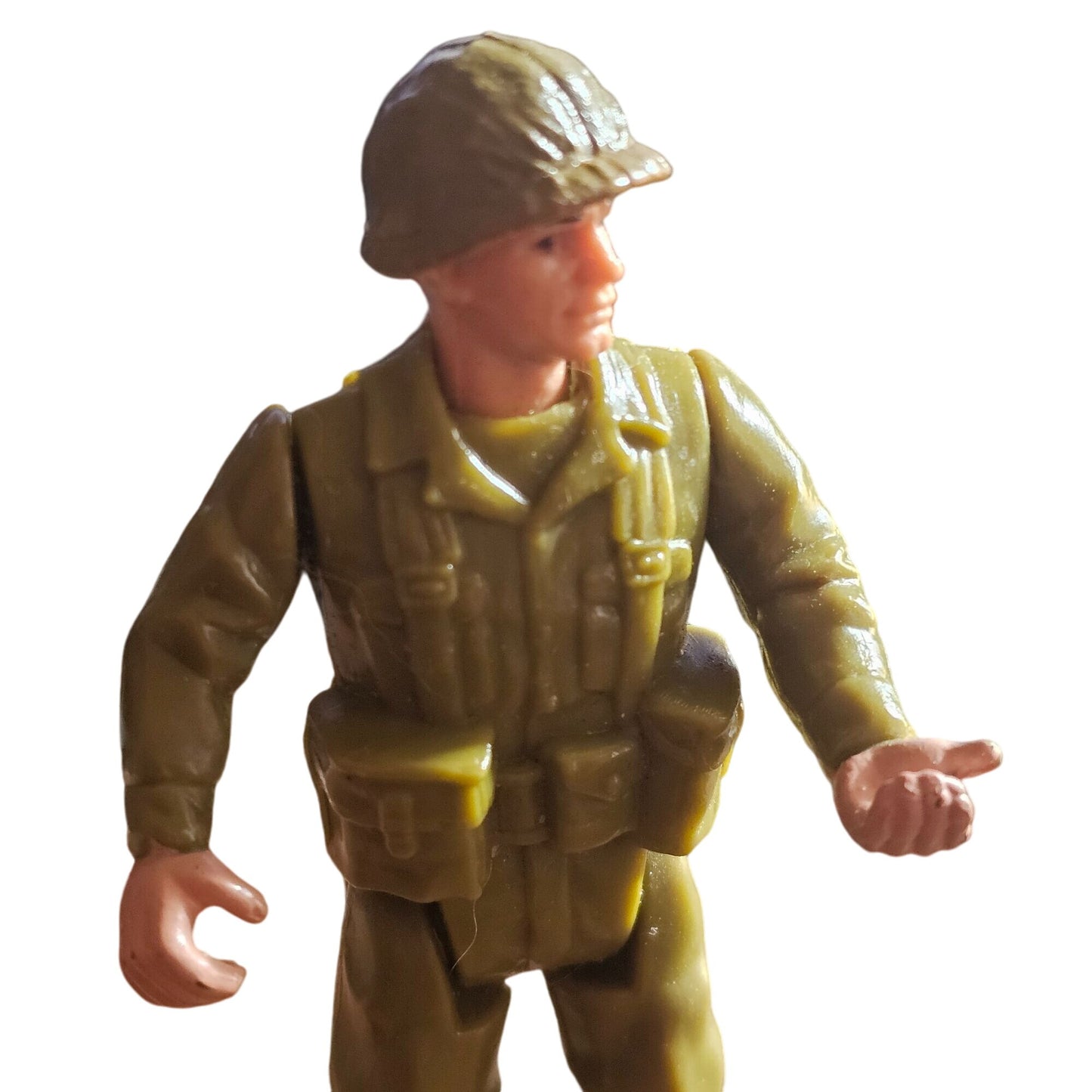 Vintage DC Comics REMCO 1981 Action Figure Soldier Toy 3.75" Military Collectible With Helmet & Gear
