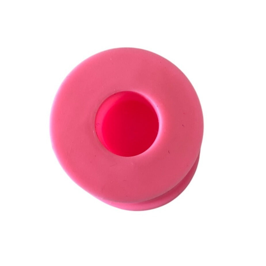 Pink Silicone Heatless Hair Roller Curlers