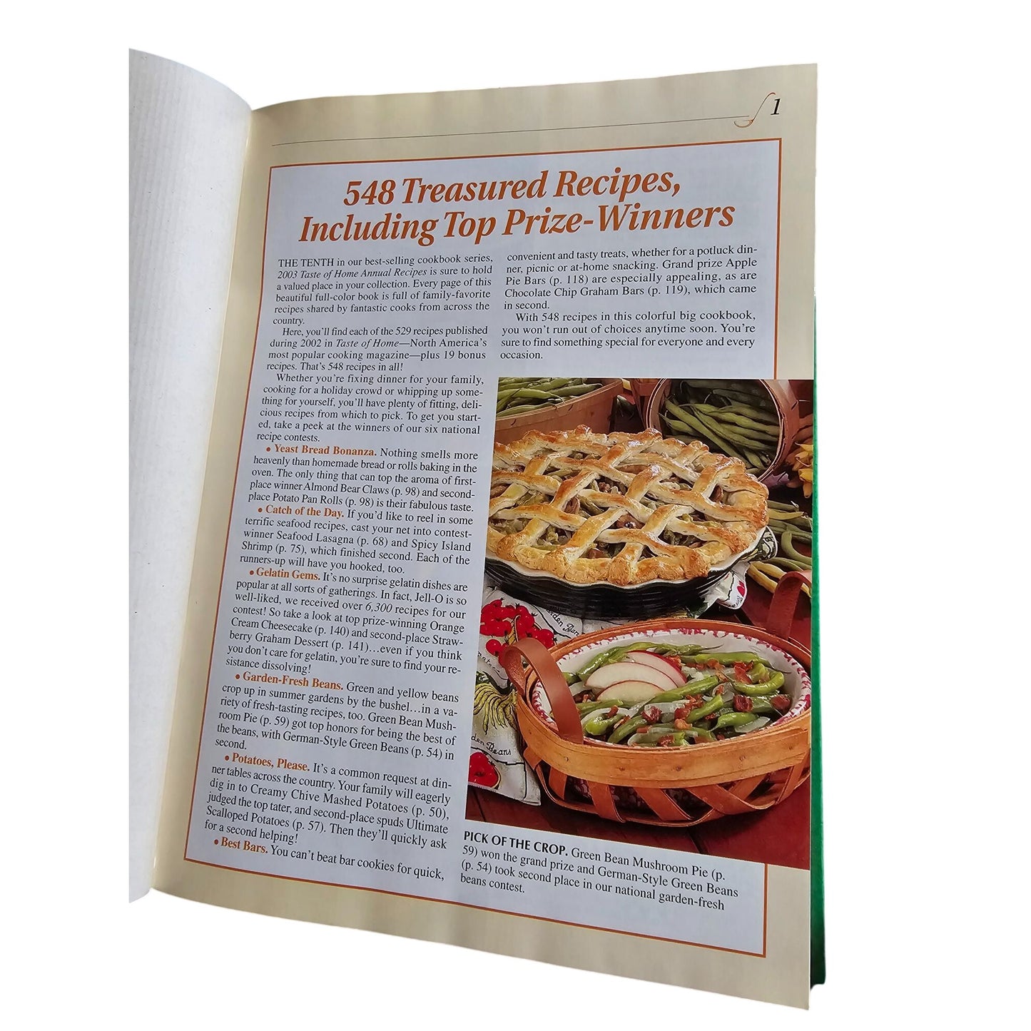 Taste Of Home 2003 Annual Recipes Cookbook