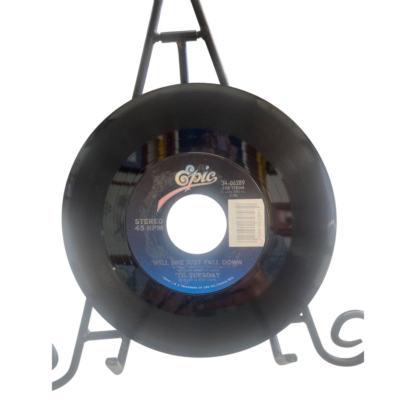 Til Tuesday What About Love 7" Vinyl Single Epic Records 1986