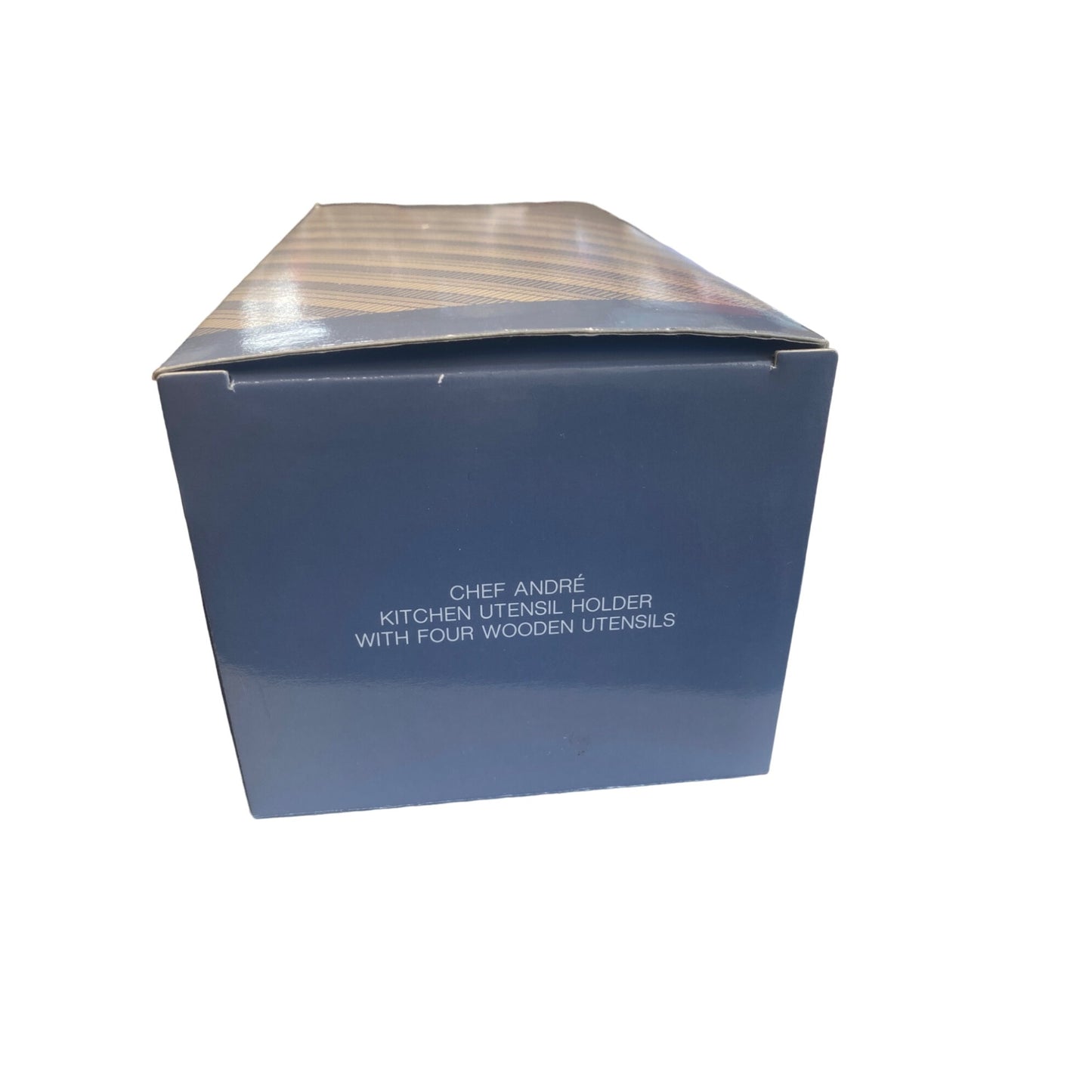 Avon Ceramic Chef Utensil Holder With Wooden Spoons Gift Collection