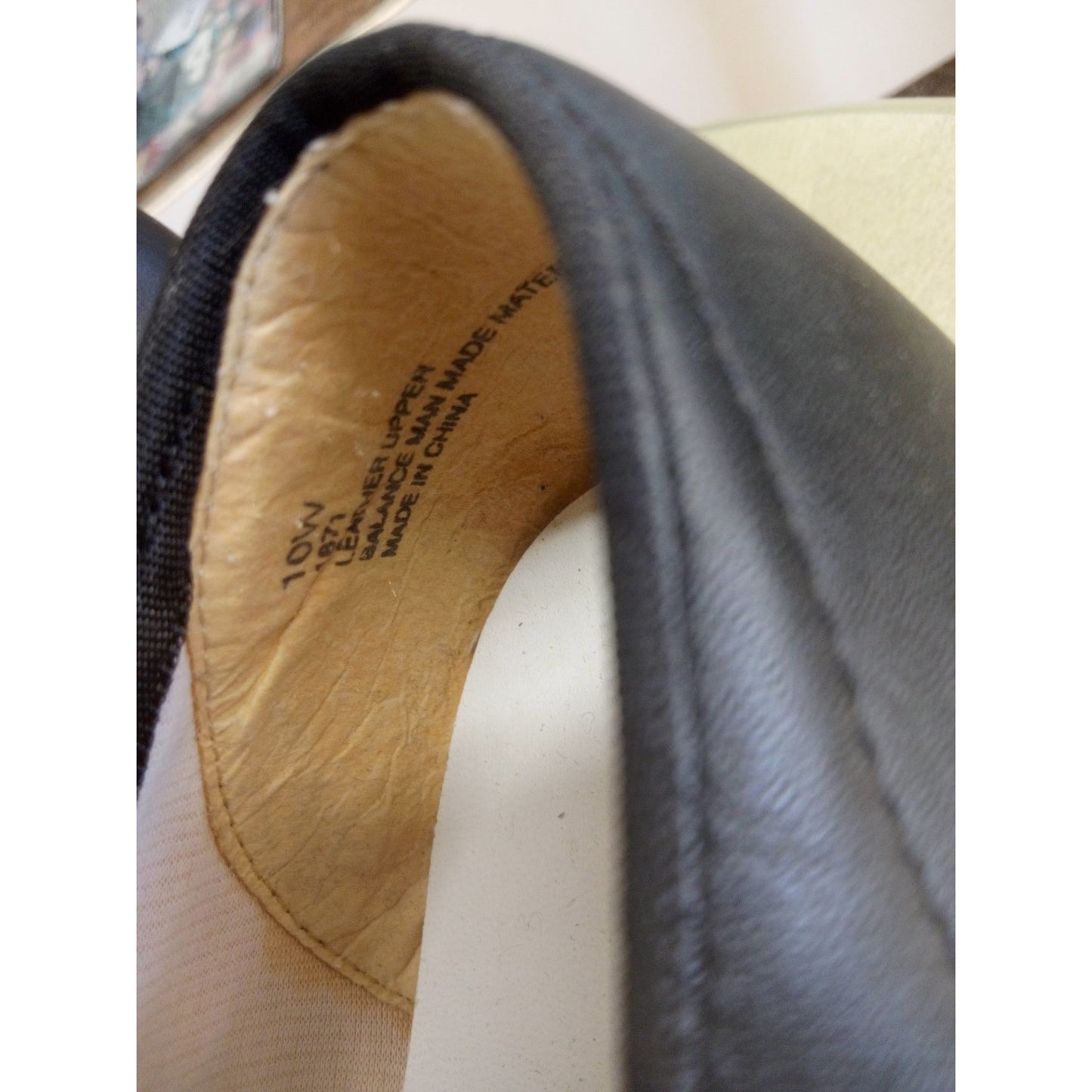 Softspots Womens Black Leather Lace-Up Comfort Shoes 10W