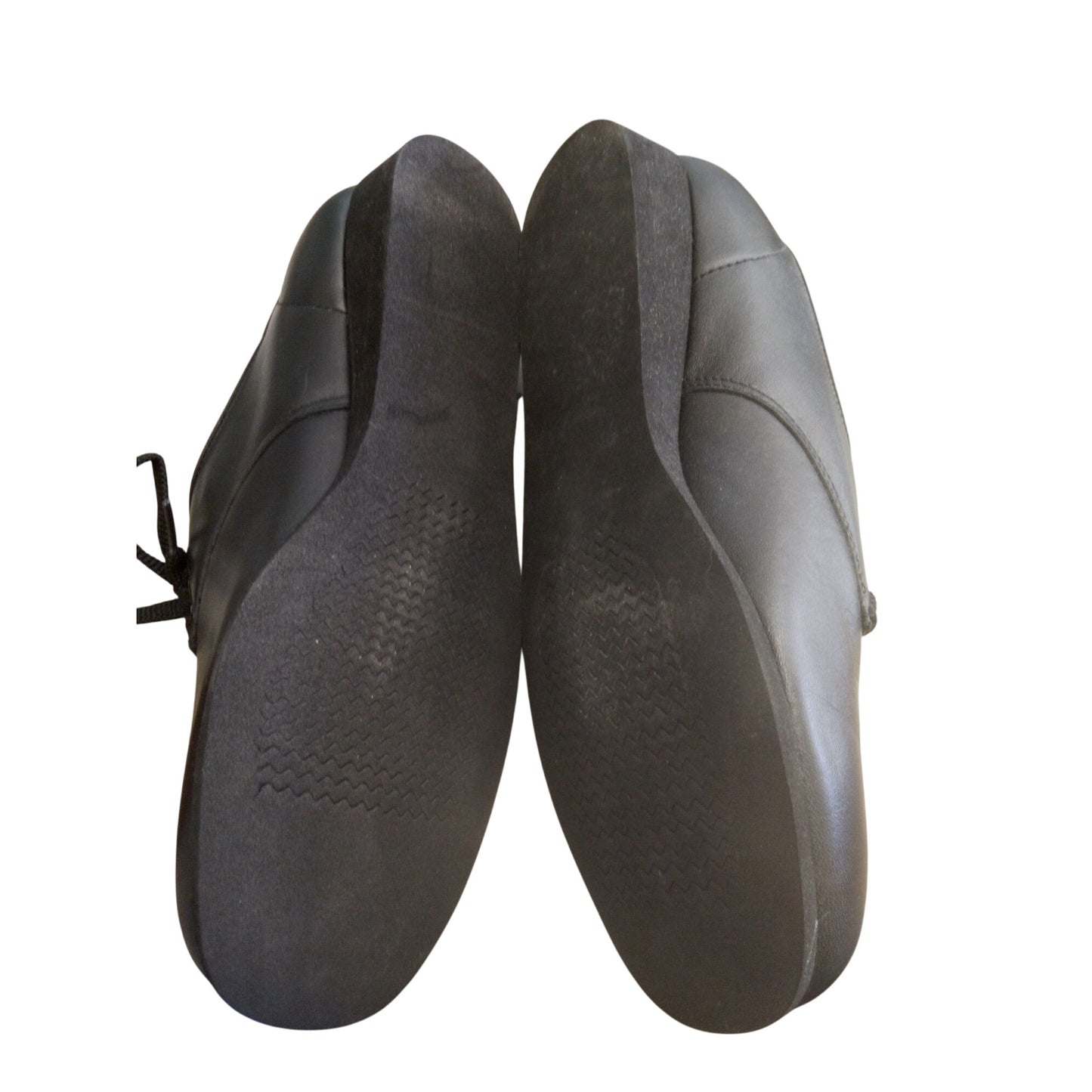 Softspots Womens Black Leather Lace-Up Comfort Shoes 10W