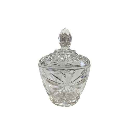 Vintage Starburst Candy Dish With Lid