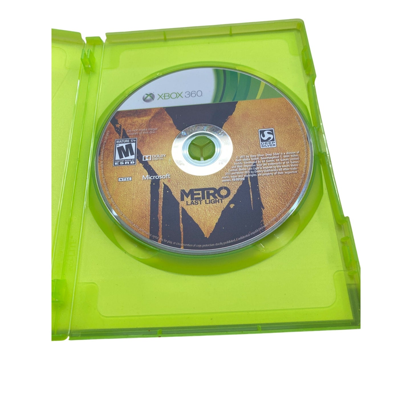 Metro Last Light Xbox 360 Game