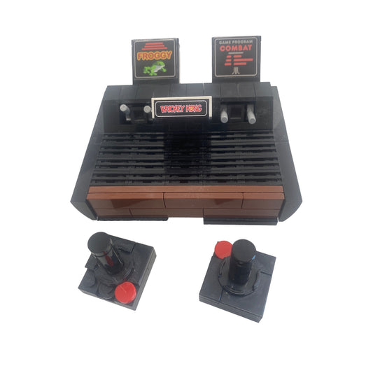 Miniature Retro Game Console Block Set With Joysticks - Froggy & Combat Lego