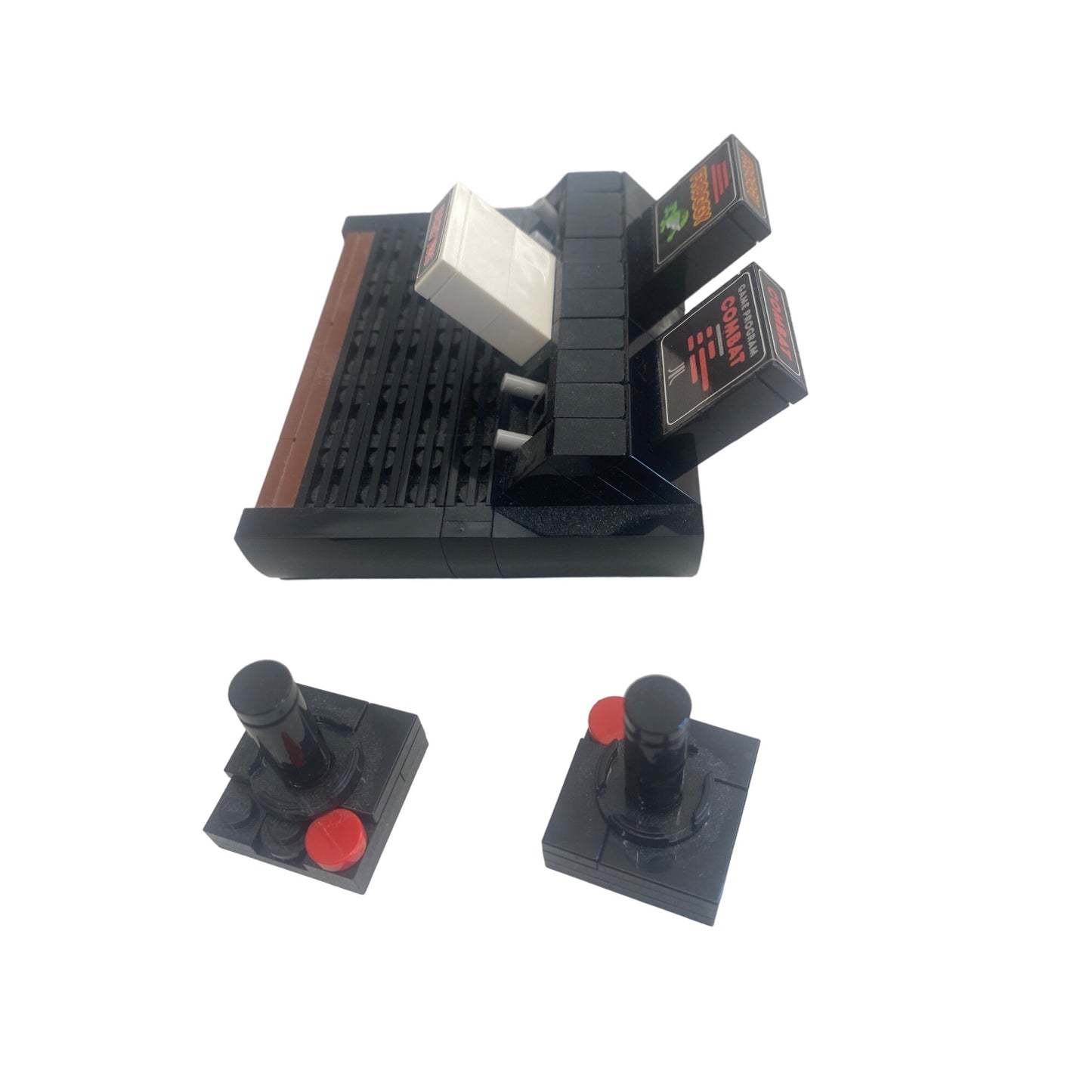 Miniature Retro Game Console Block Set With Joysticks - Froggy & Combat Lego