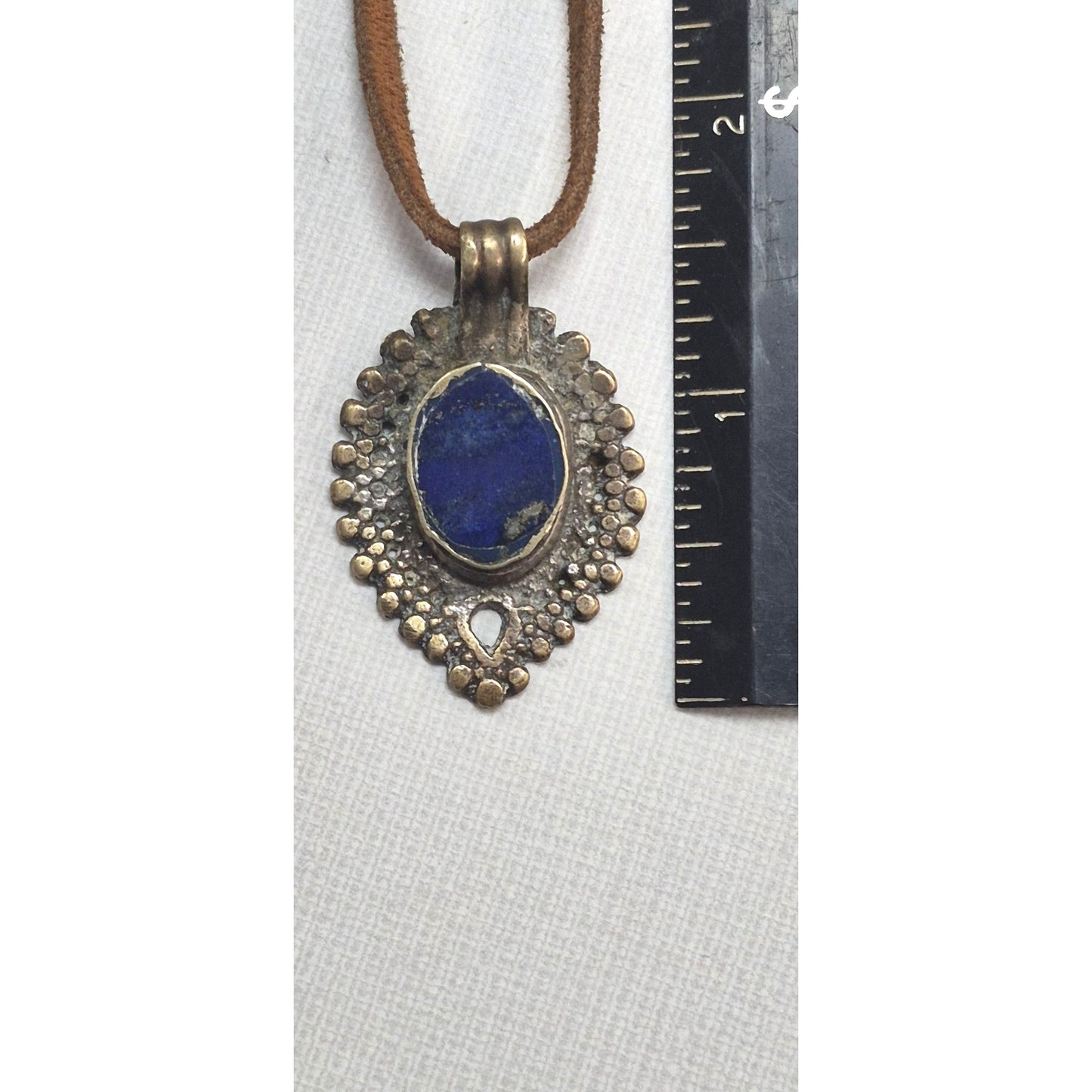 Antique Tribal-Style Blue Stone Necklace