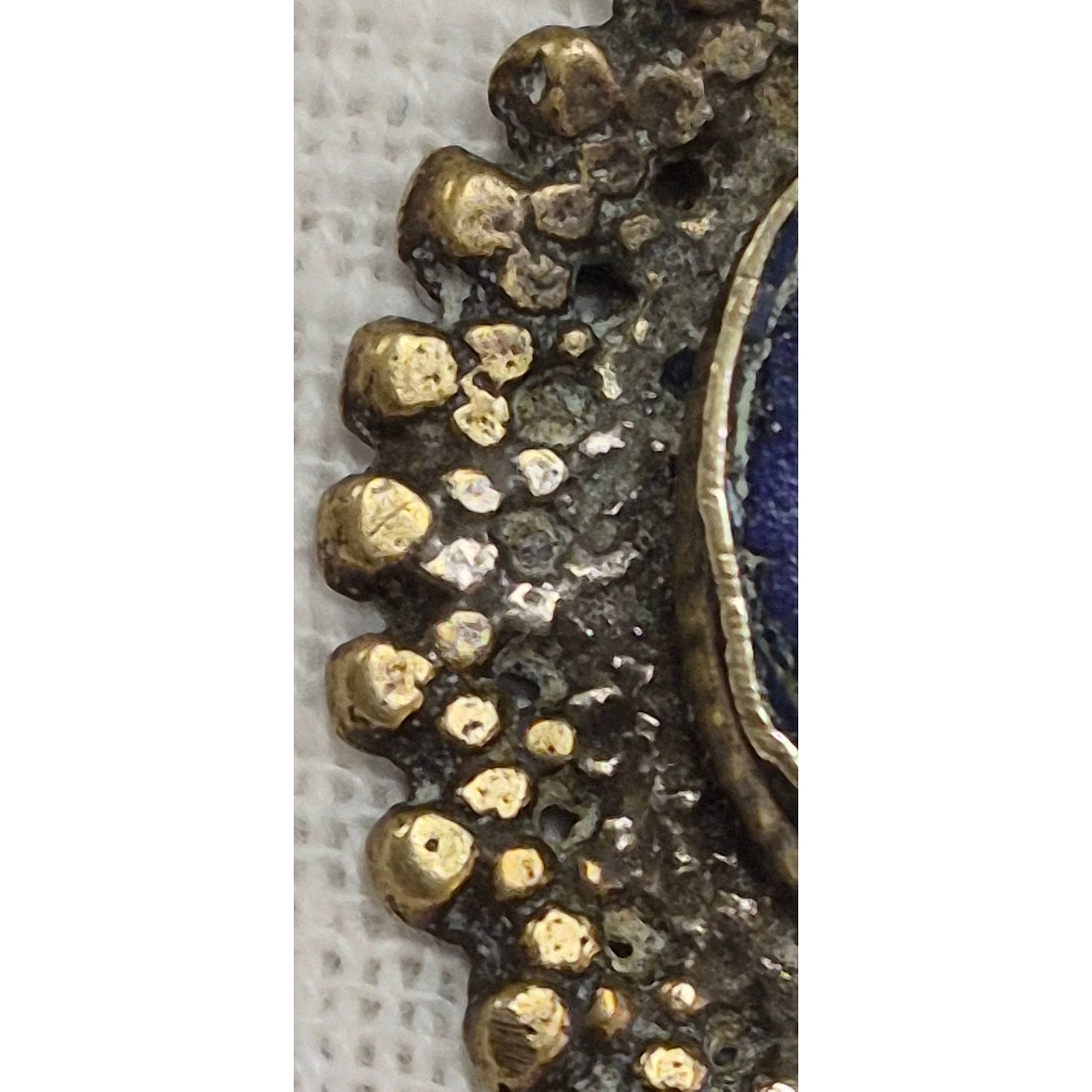 Antique Tribal-Style Blue Stone Necklace