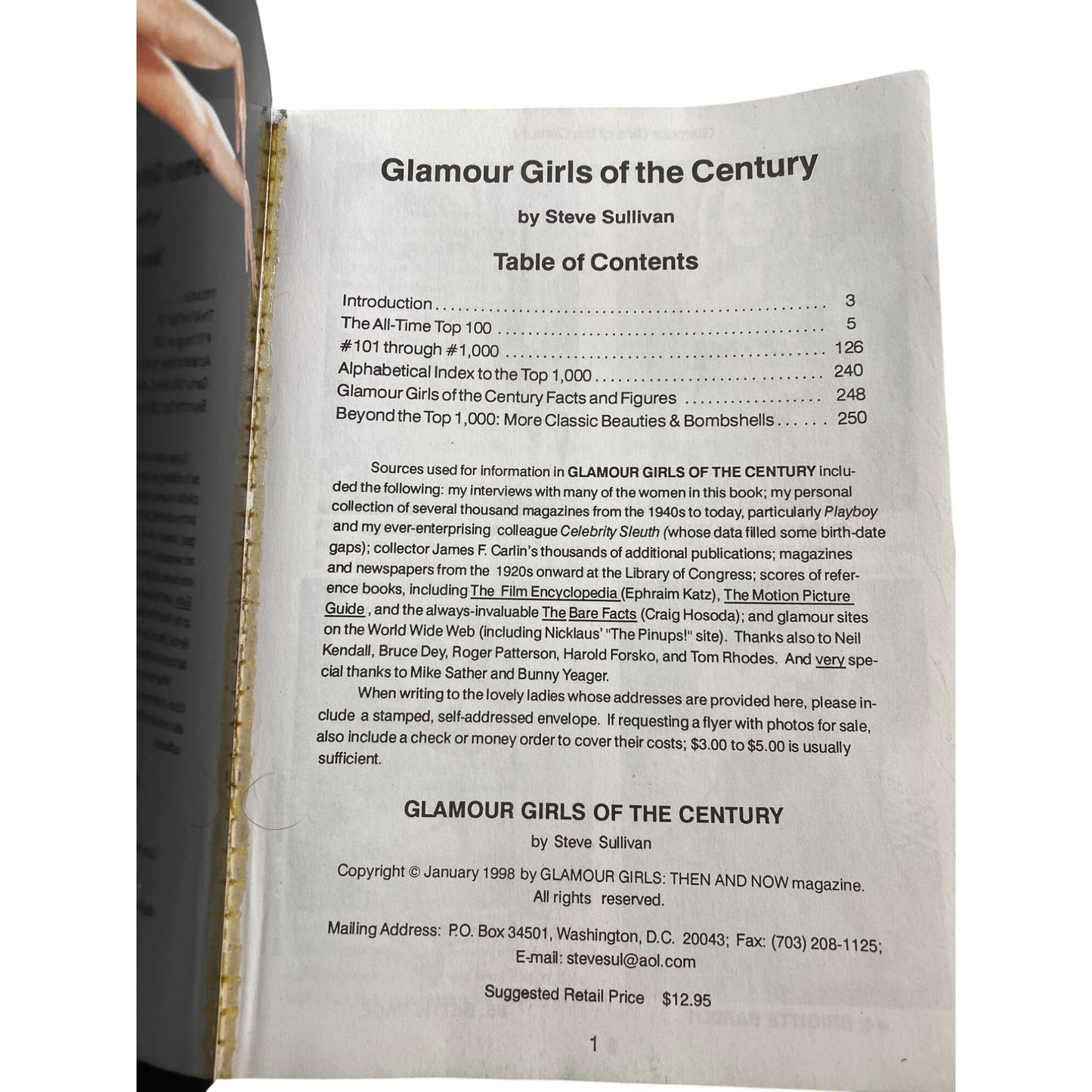 Glamour Girls Of The Century Book