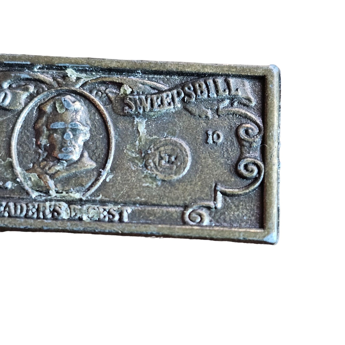 Readers Digest $125000.00 Sweepstake Metal Plaque Collectible Memorabilia