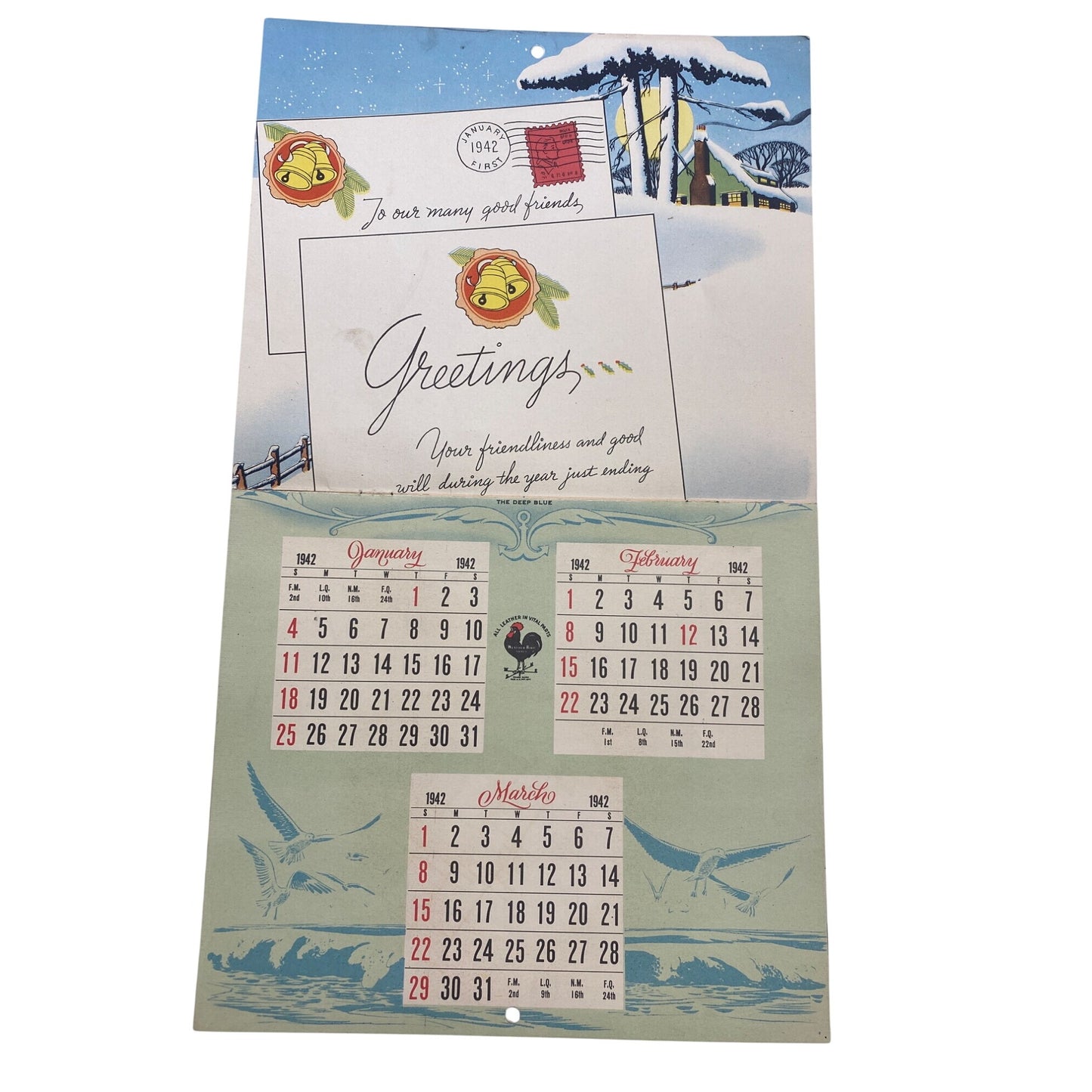 1942 Peters Shoes Calendar