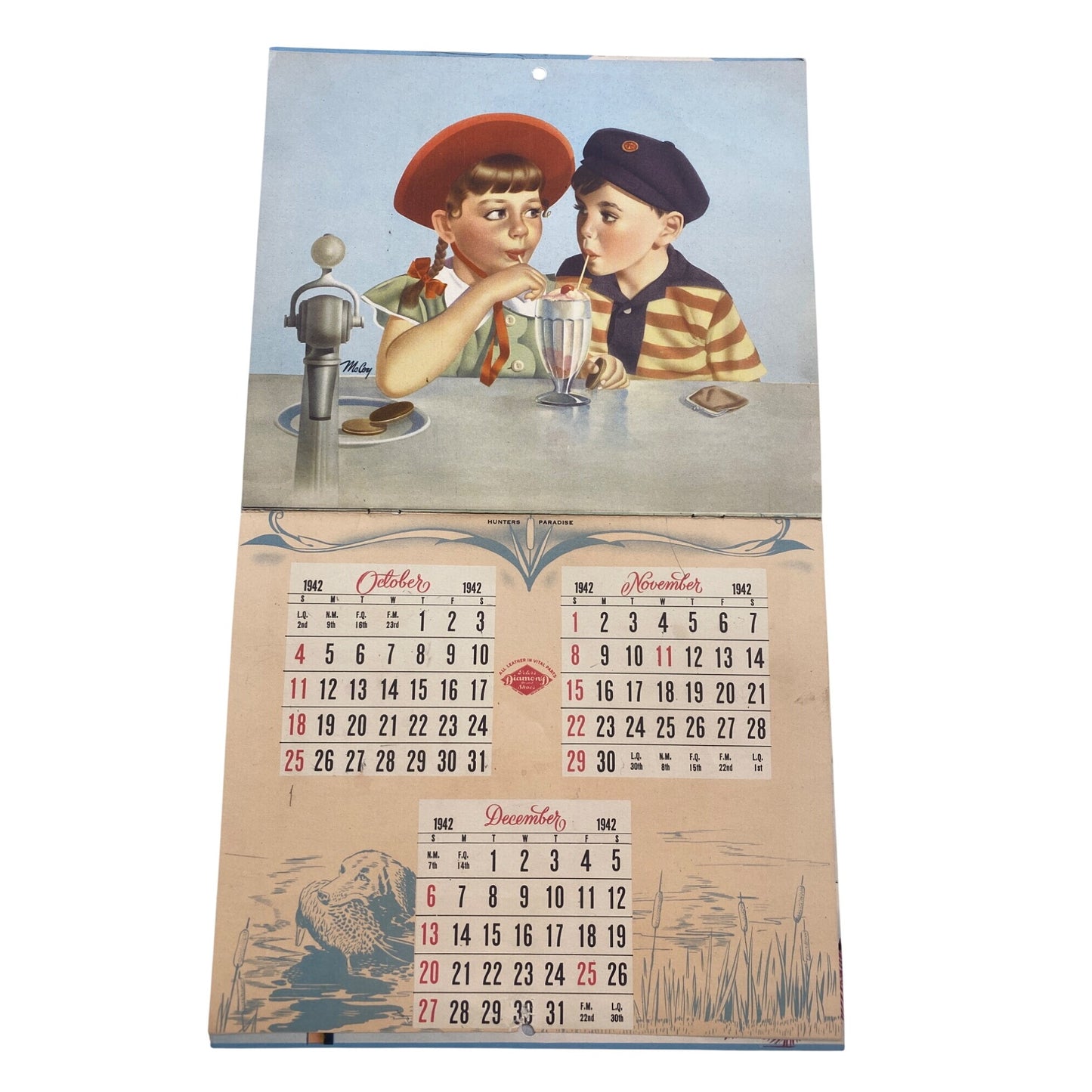 1942 Peters Shoes Calendar