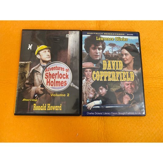 Sherlock Holmes & David Copperfield DVD Set Digitally Remastered Featuring Ronald Howard & Laurence Olivier