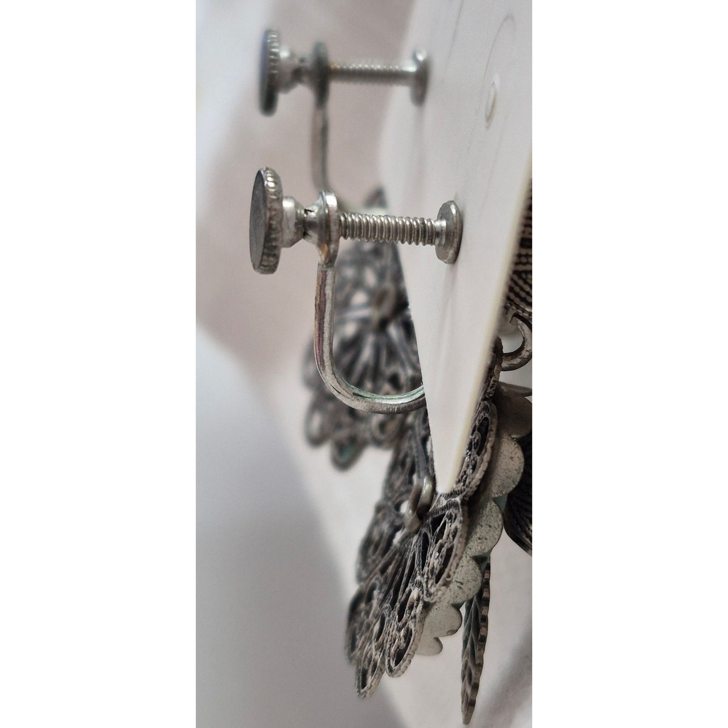 Vintage Screw Back Filigree Earrings