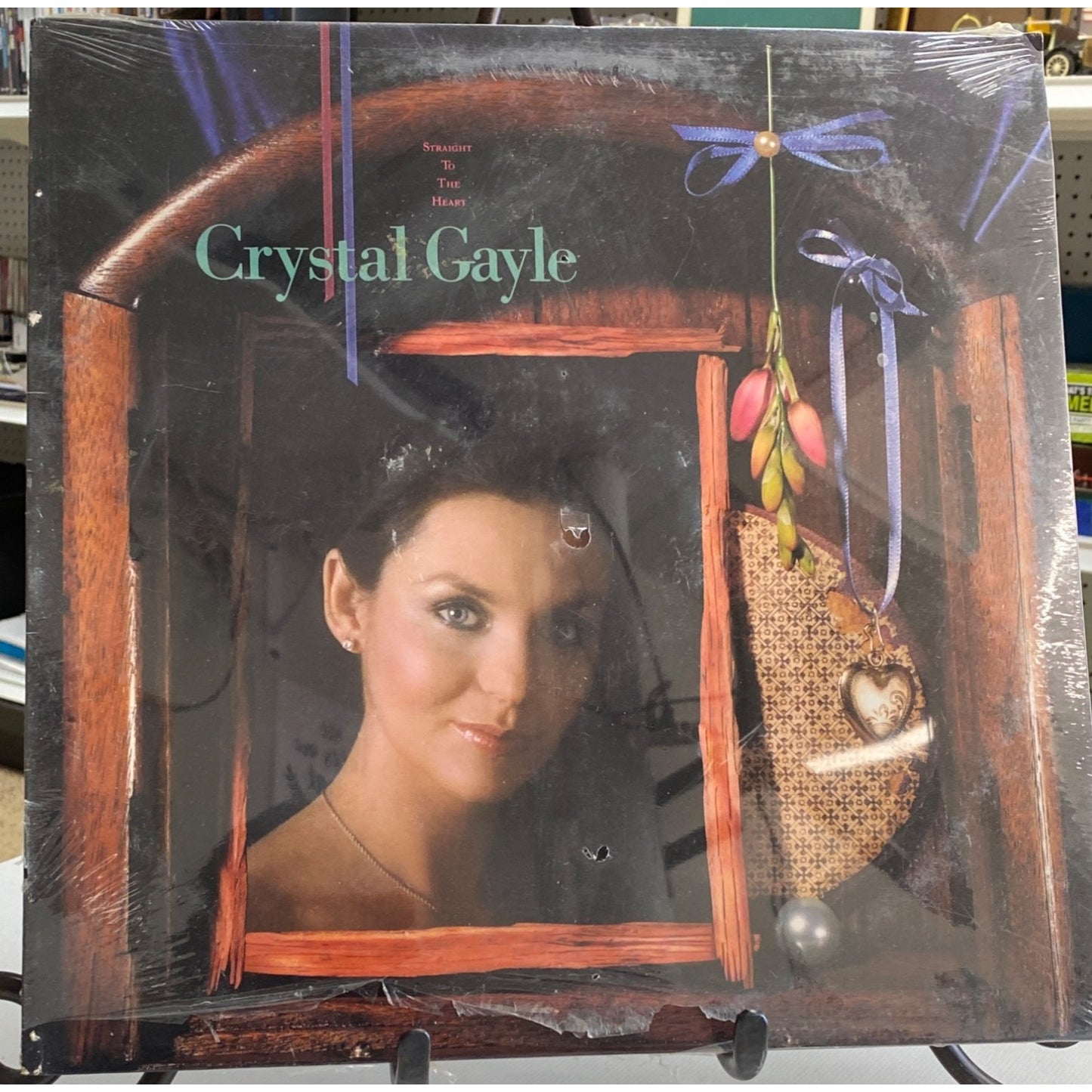 Crystal Gayle "Straight To The Heart" Vinyl LP In Shrink Wrap