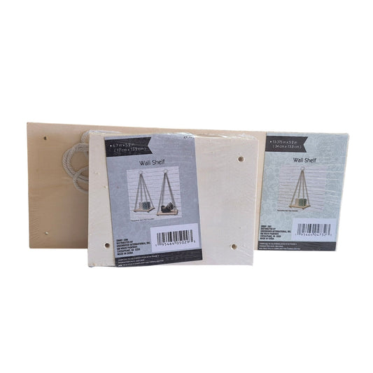 Hanging Macrame Wall Shelf Kits  - SET 2