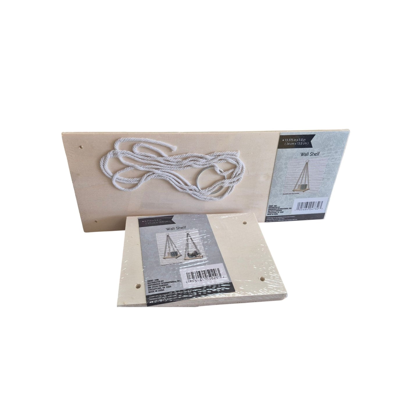 Hanging Macrame Wall Shelf Kits  - SET 2