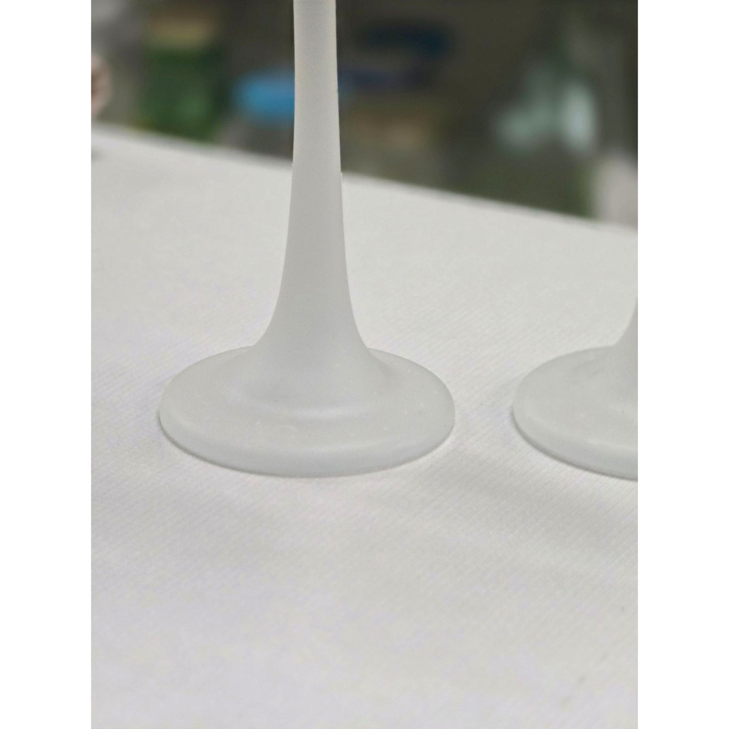 Frosted Glass Long Stemmed Candle Tealight Holders Votive