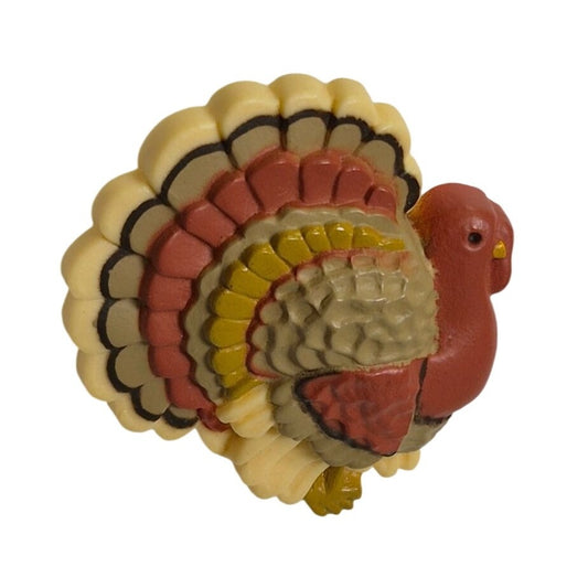 Hallmark Thanksgiving Tom Turkey Pin Vintage Jewelry Brooch