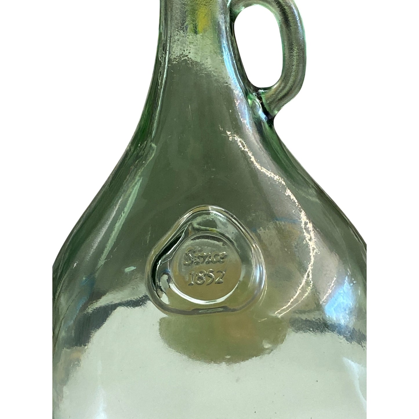 Paul Masson Vintage Green Glass Jug 1 Gallon With Handle