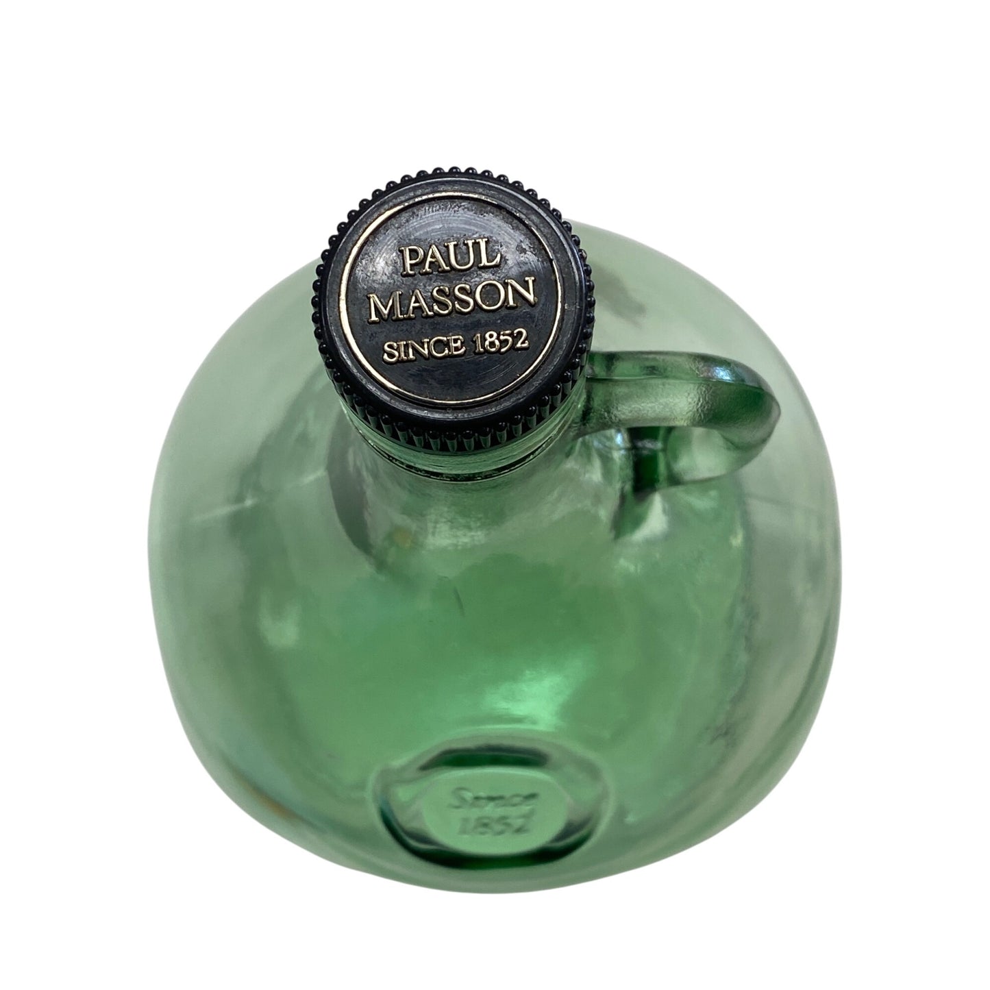 Paul Masson Vintage Green Glass Jug 1 Gallon With Handle