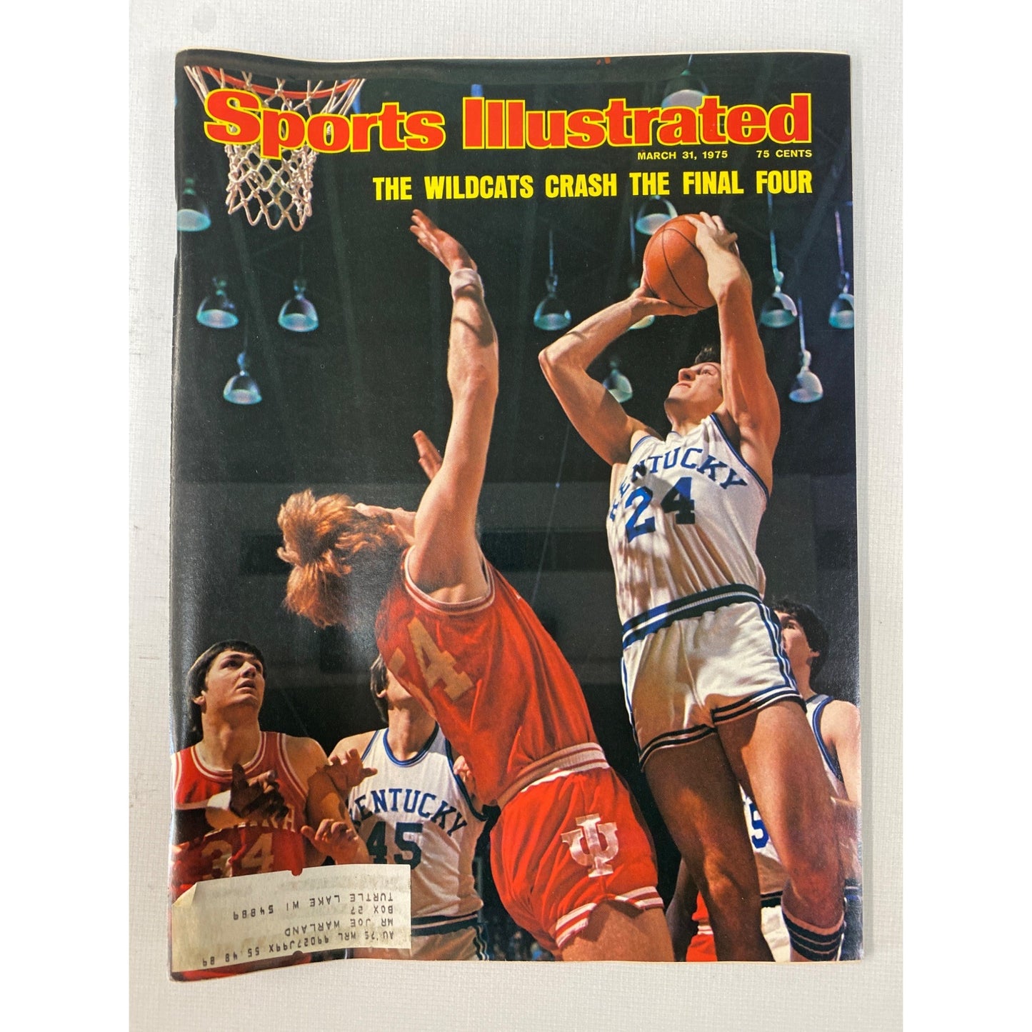 Vintage Sports Illustrated Magazine March 31 1975 Featuring The Wildcats & Final Four Basketball Cover