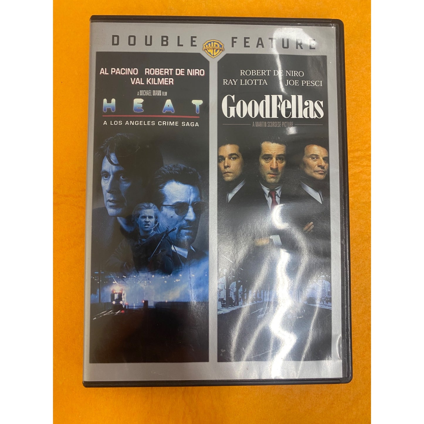 Double Feature DVD: Heat & Goodfellas - Crime Saga Films