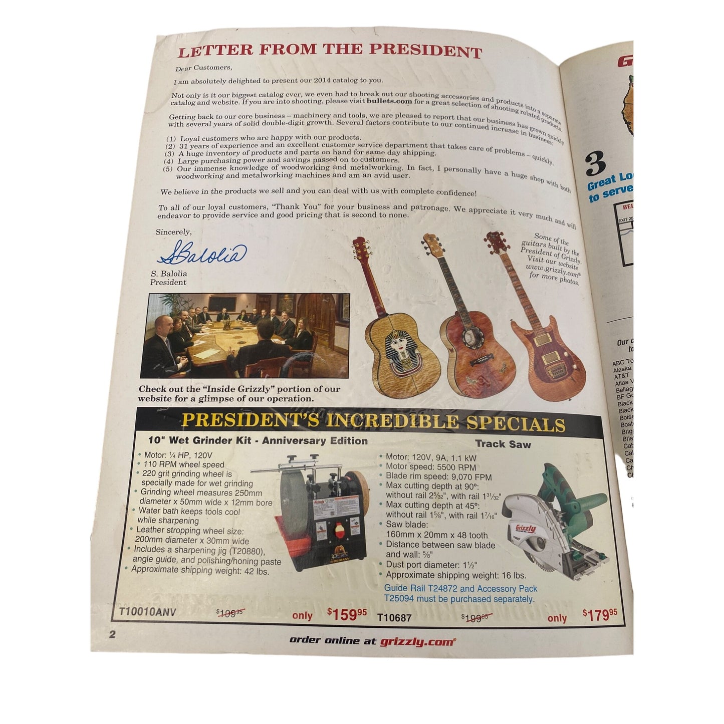 Grizzly Industrial 2014 Woodworking & Metalworking Catalog