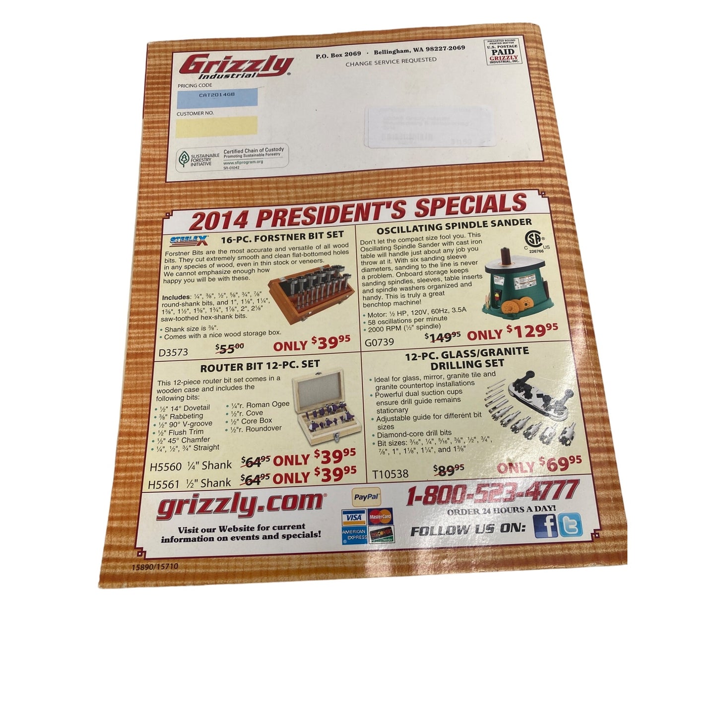 Grizzly Industrial 2014 Woodworking & Metalworking Catalog