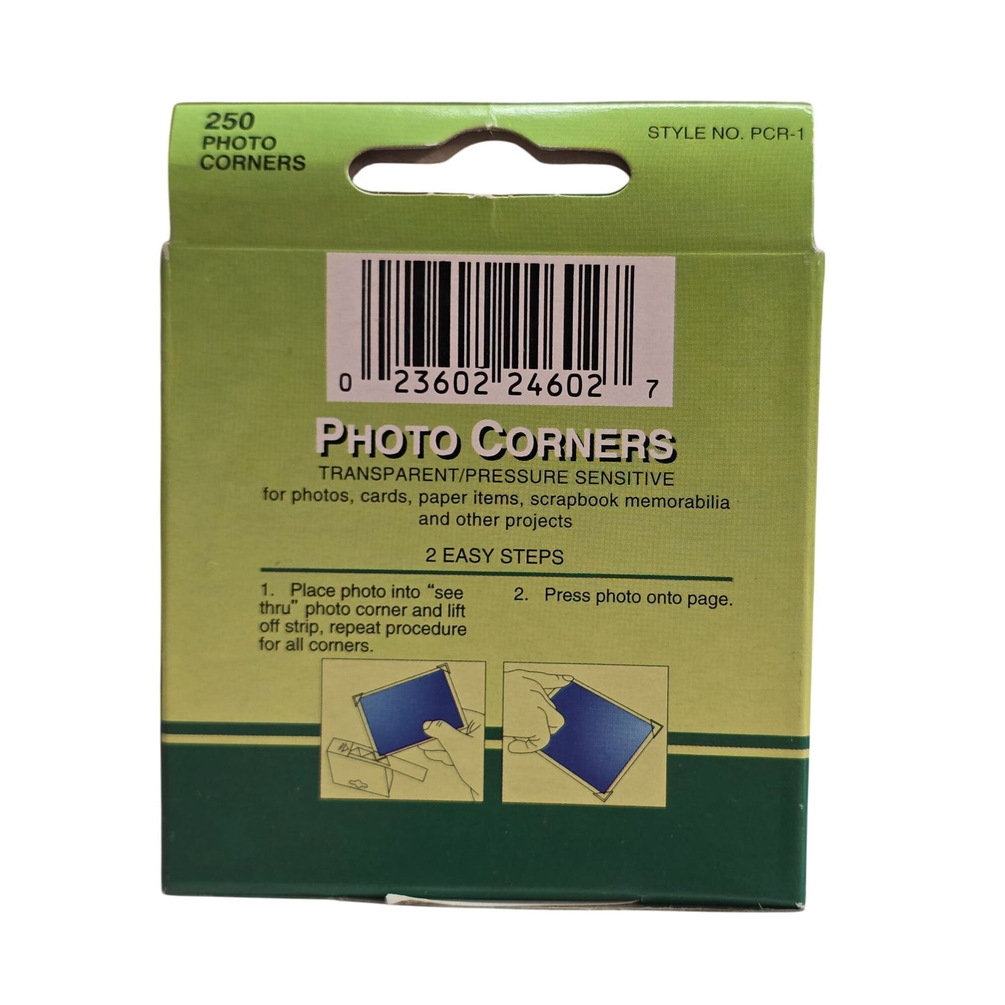 Pioneer Photo Corners 250 Transparent Self-Adhesive Mounting Corners Scrapbook Album Preservation Kit